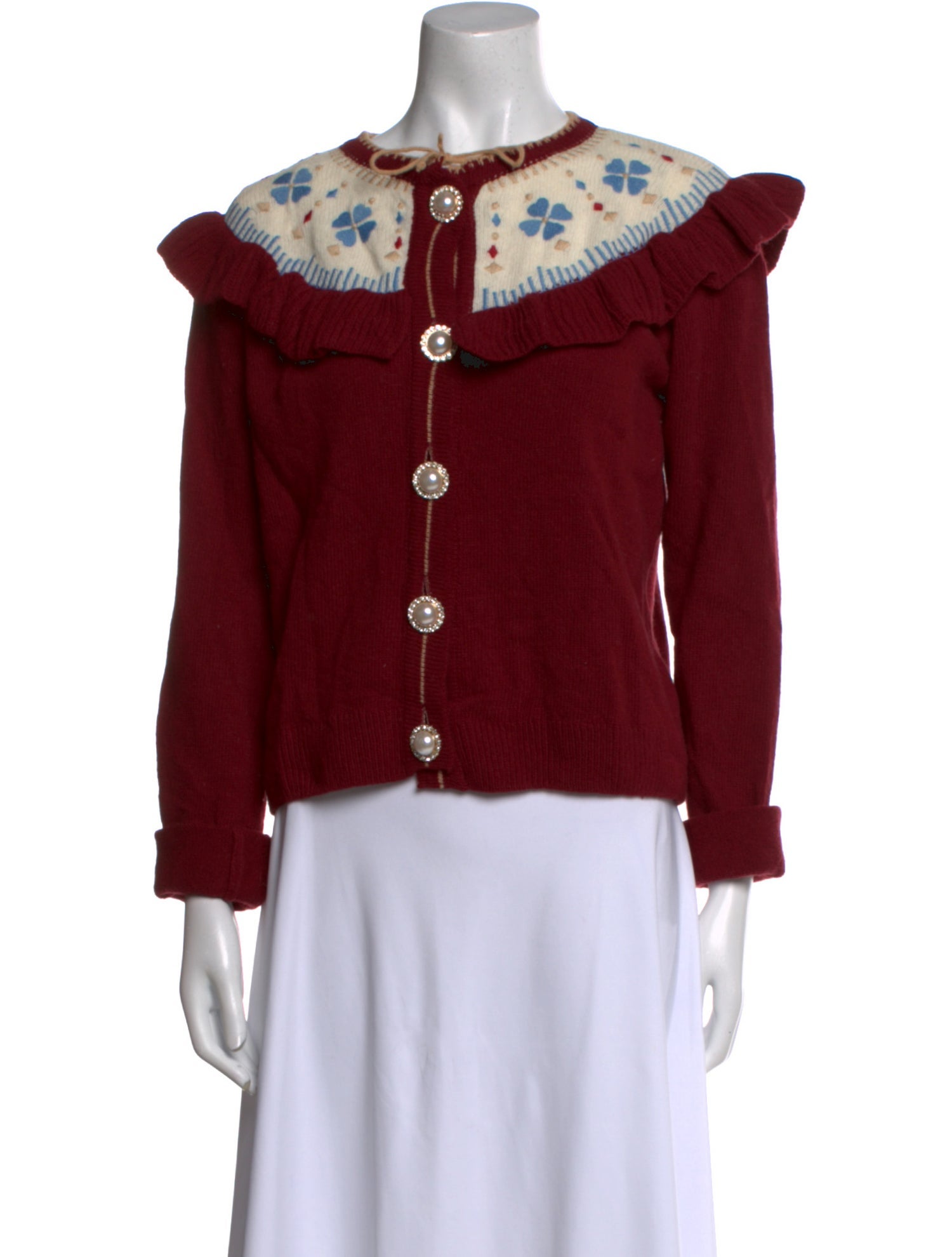 Hill House Home Virgin Wool Graphic Print Sweater