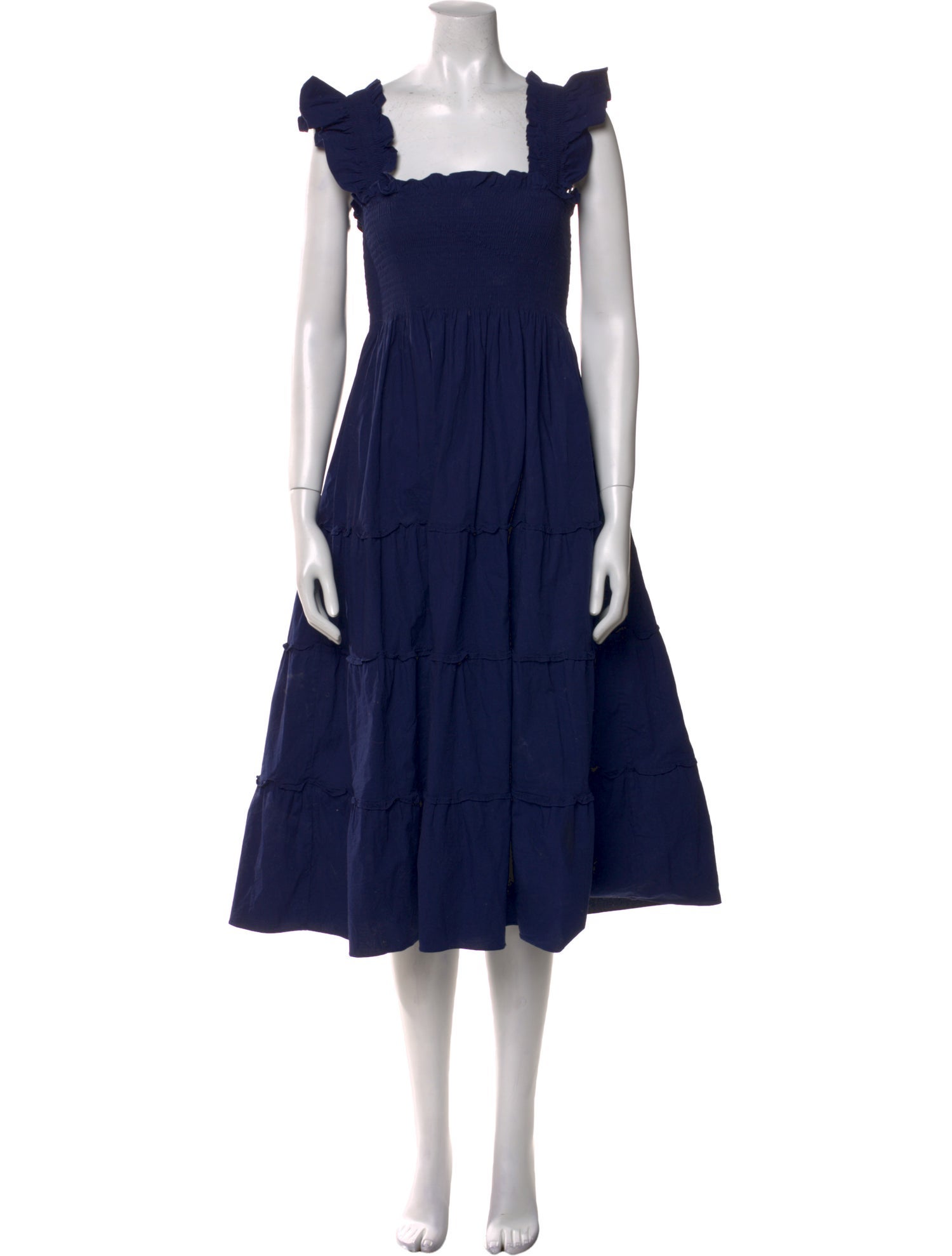 Hill House Home Square Neckline Midi Length Dress