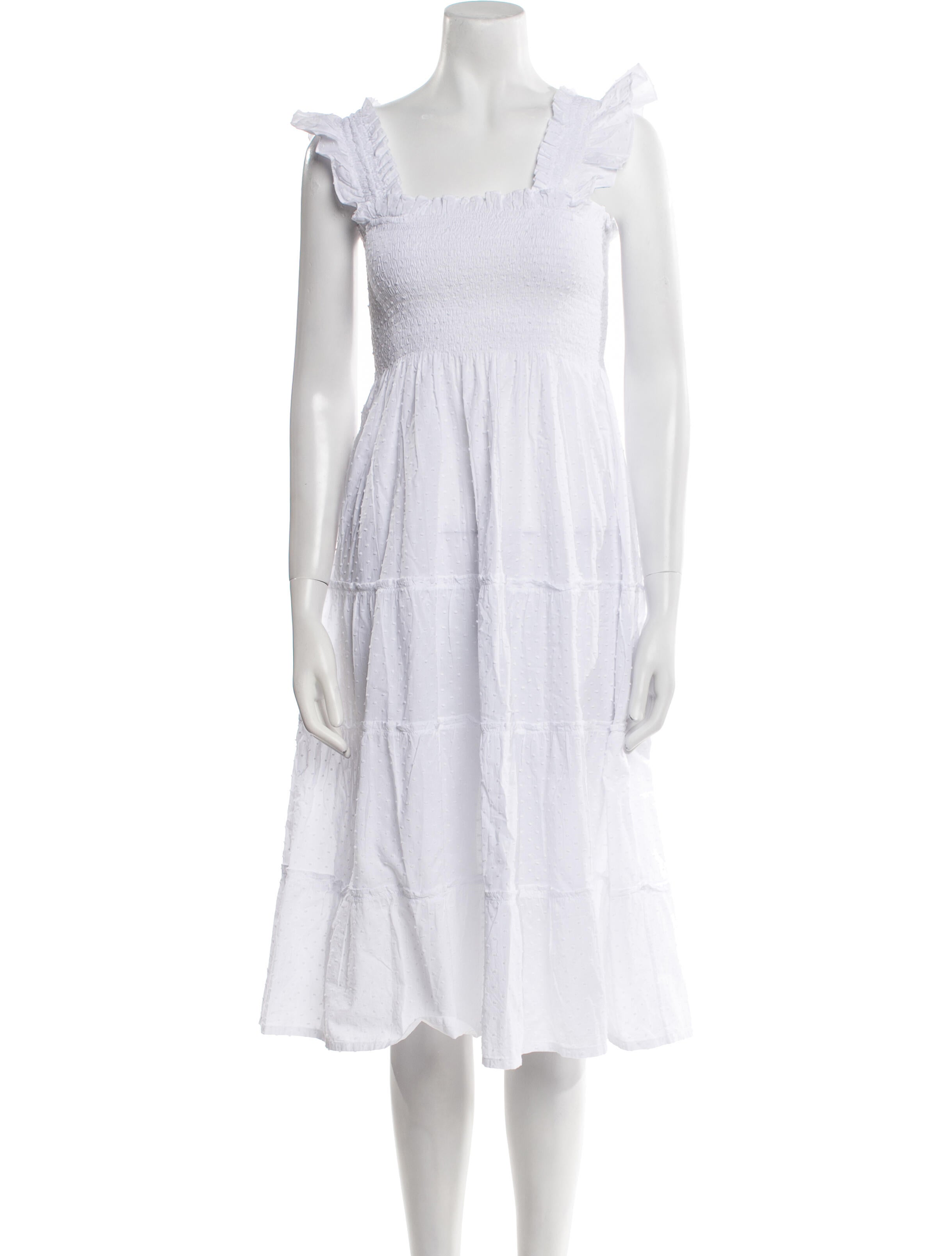 Hill House Home Square Neckline Midi Length Dress