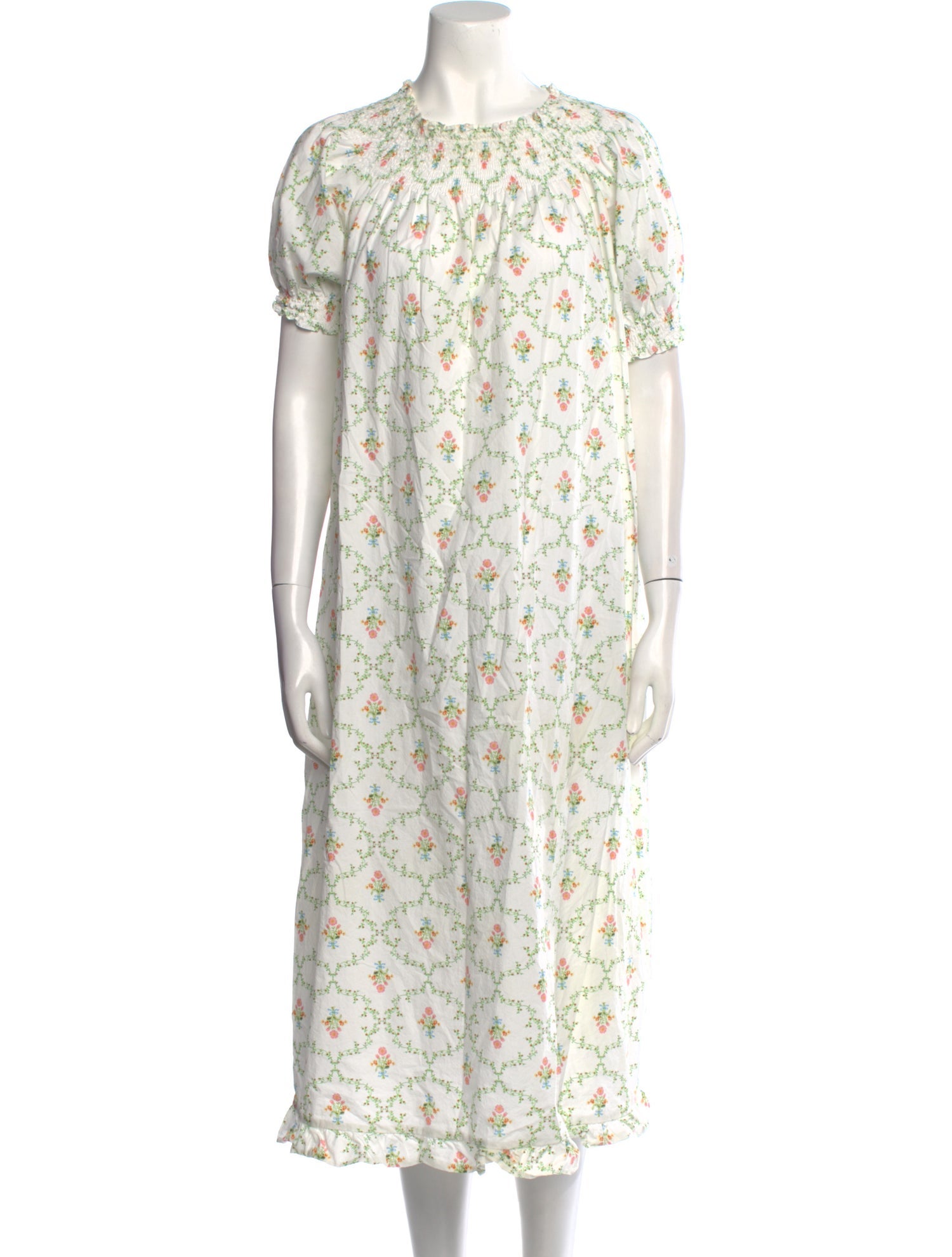 Hill House Home Floral Print Midi Length Dress