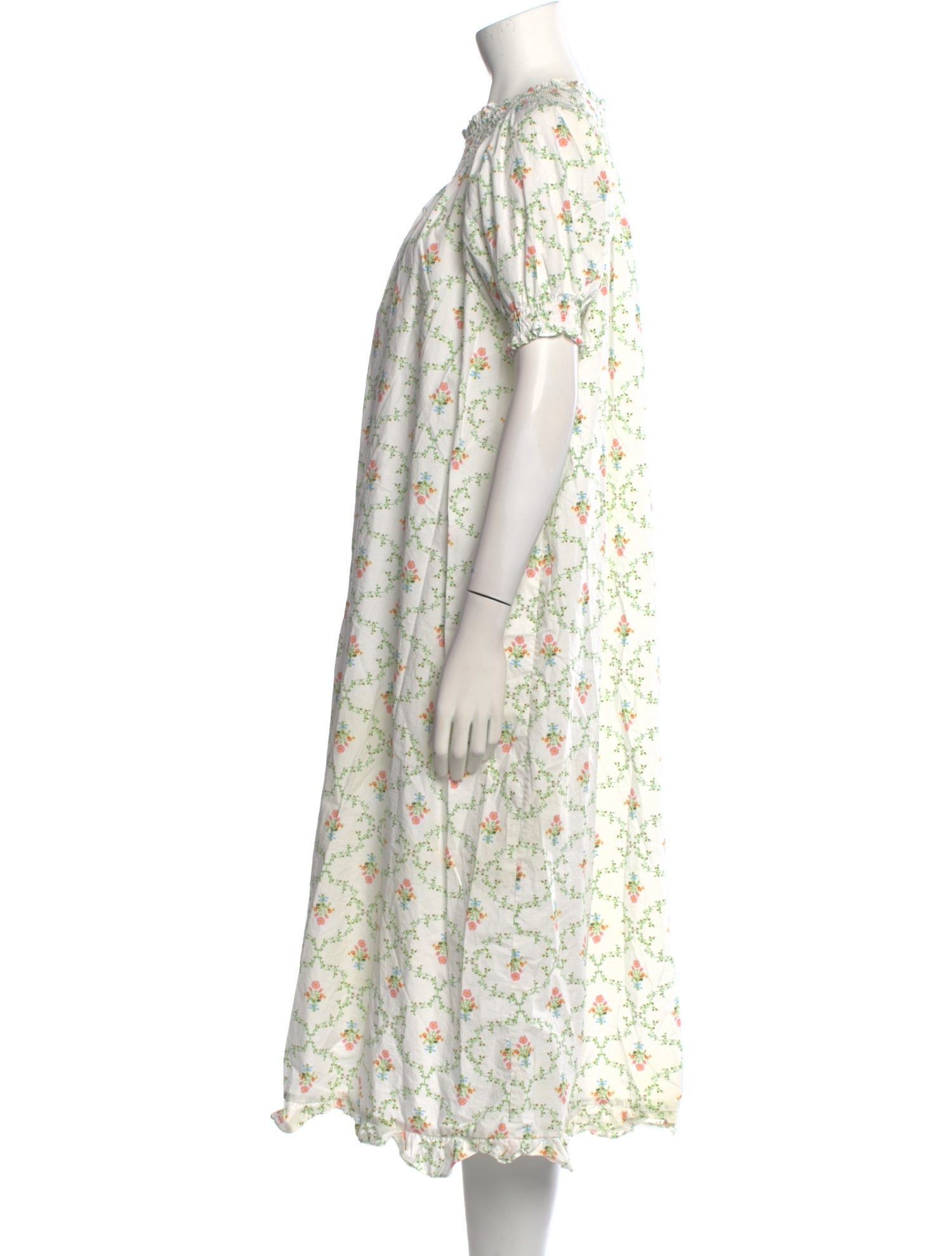 Hill House Home Floral Print Midi Length Dress