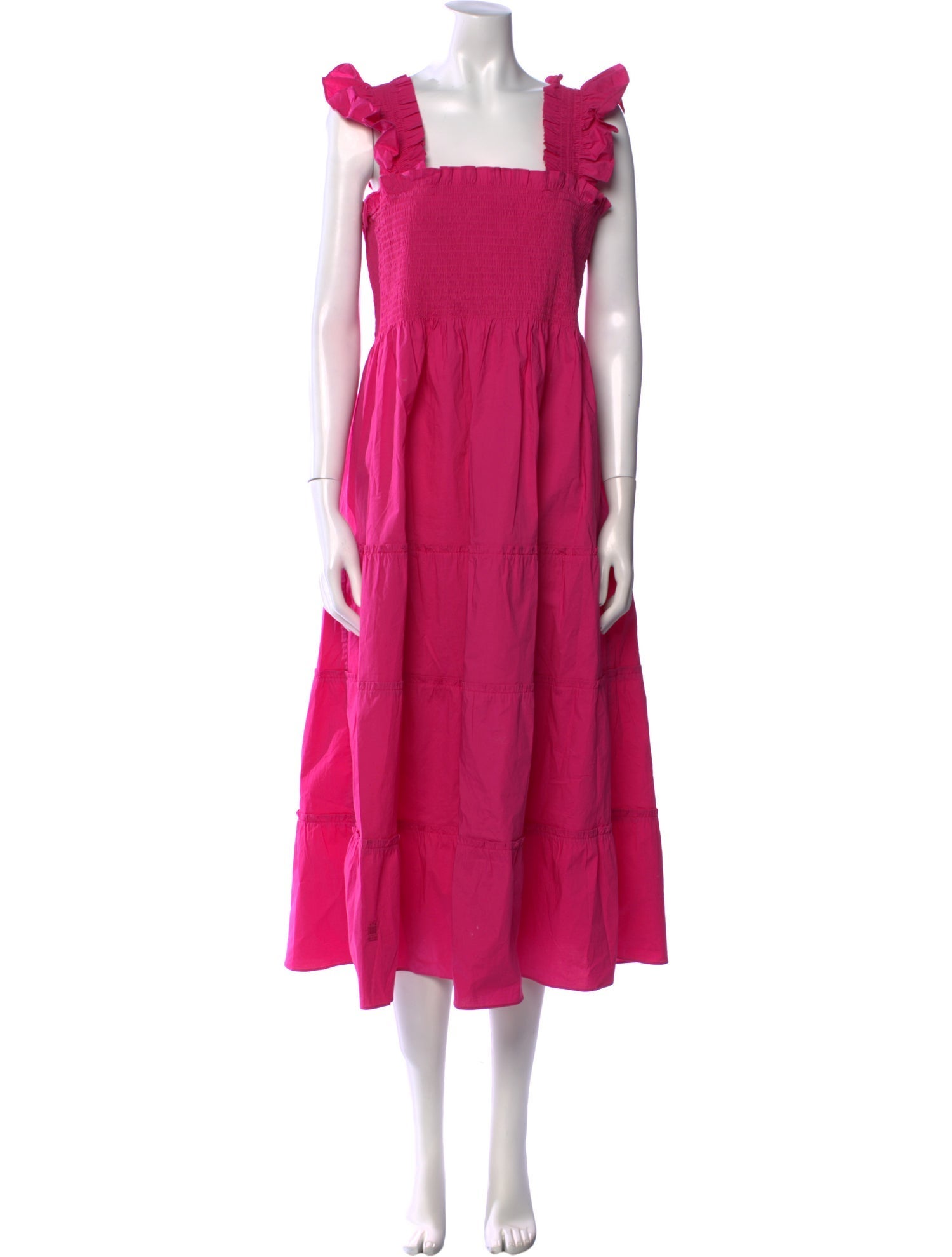 Hill House Home Square Neckline Midi Length Dress