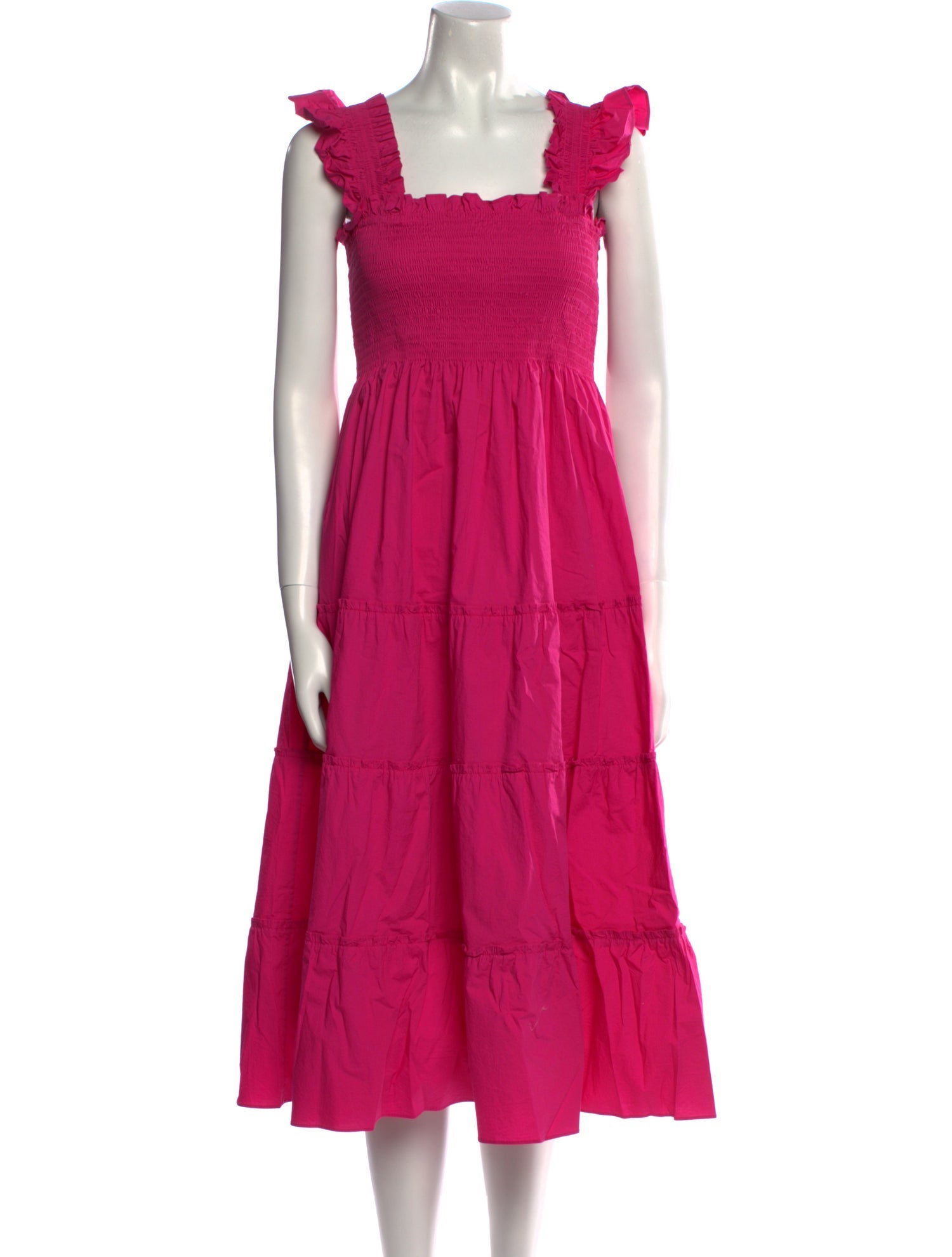 Hill House Home Square Neckline Midi Length Dress