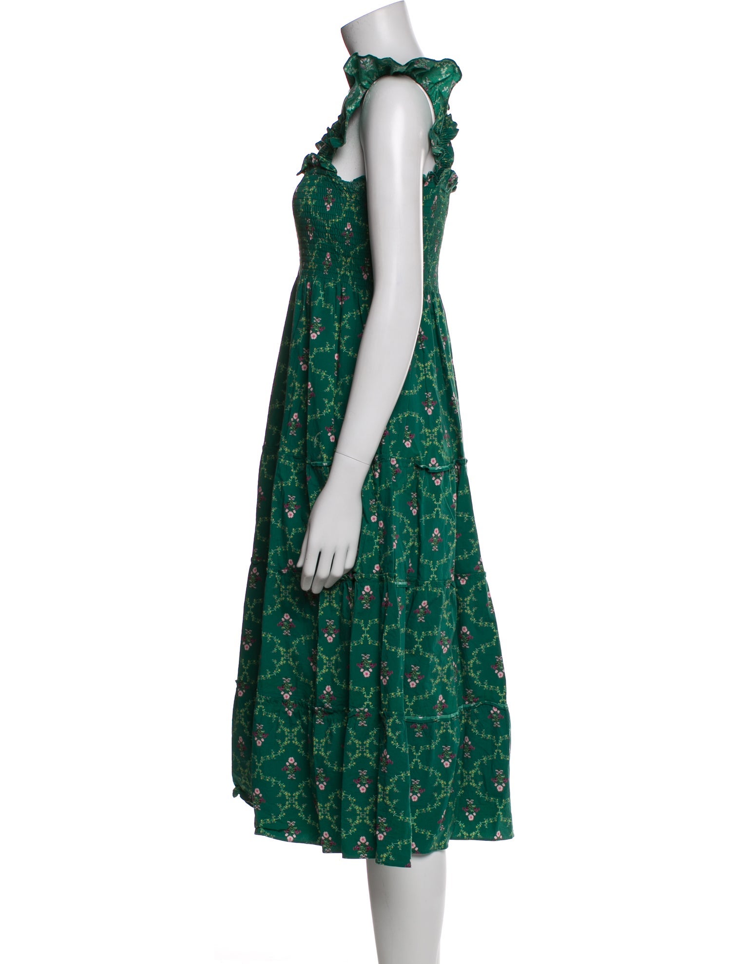 Hill House Home Floral Print Midi Length Dress