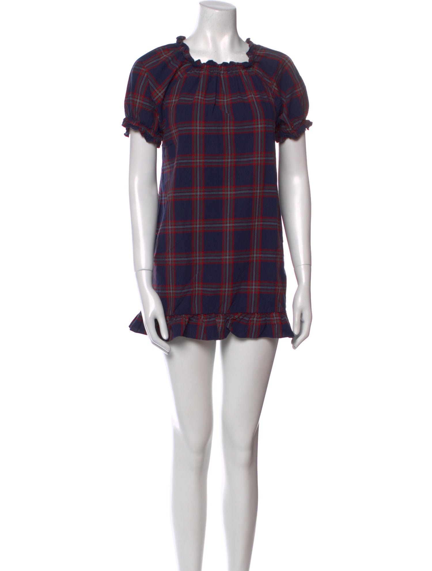 Hill House Home Plaid Print Mini Dress