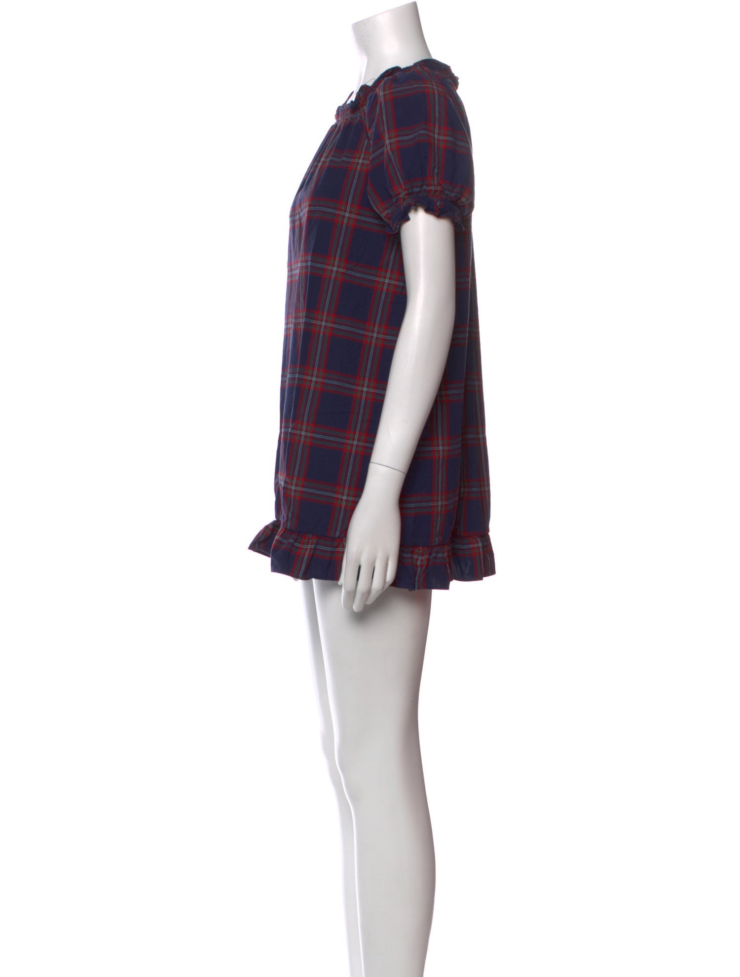 Hill House Home Plaid Print Mini Dress