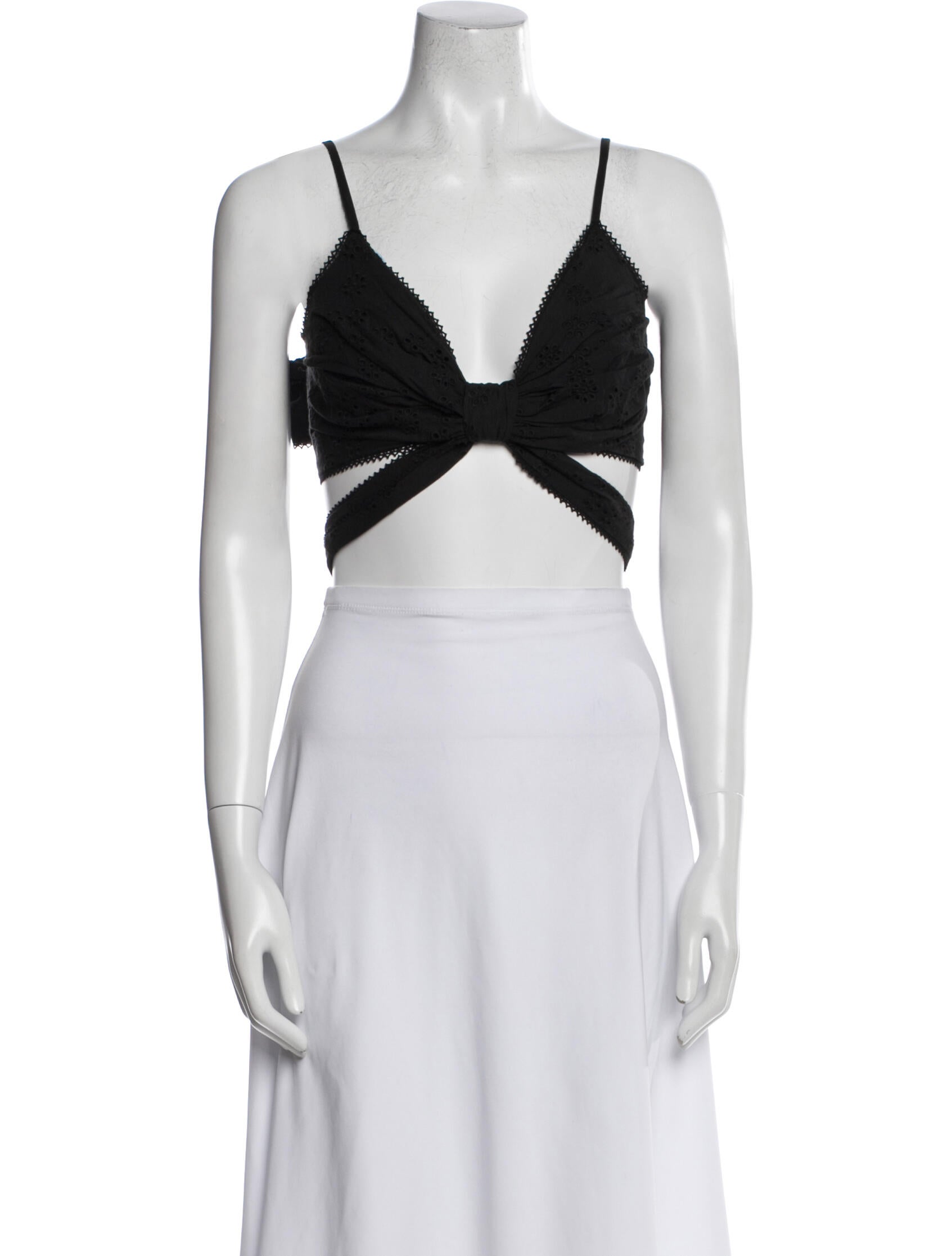 Hill House Home V-Neck Sleeveless Crop Top w/ Tags