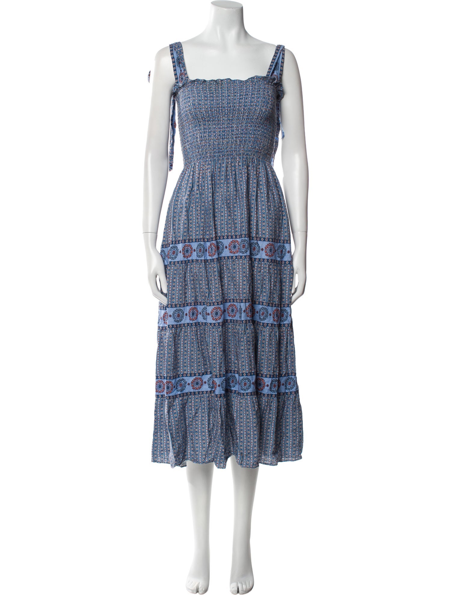 Hill House Home Printed Midi Length Dress
