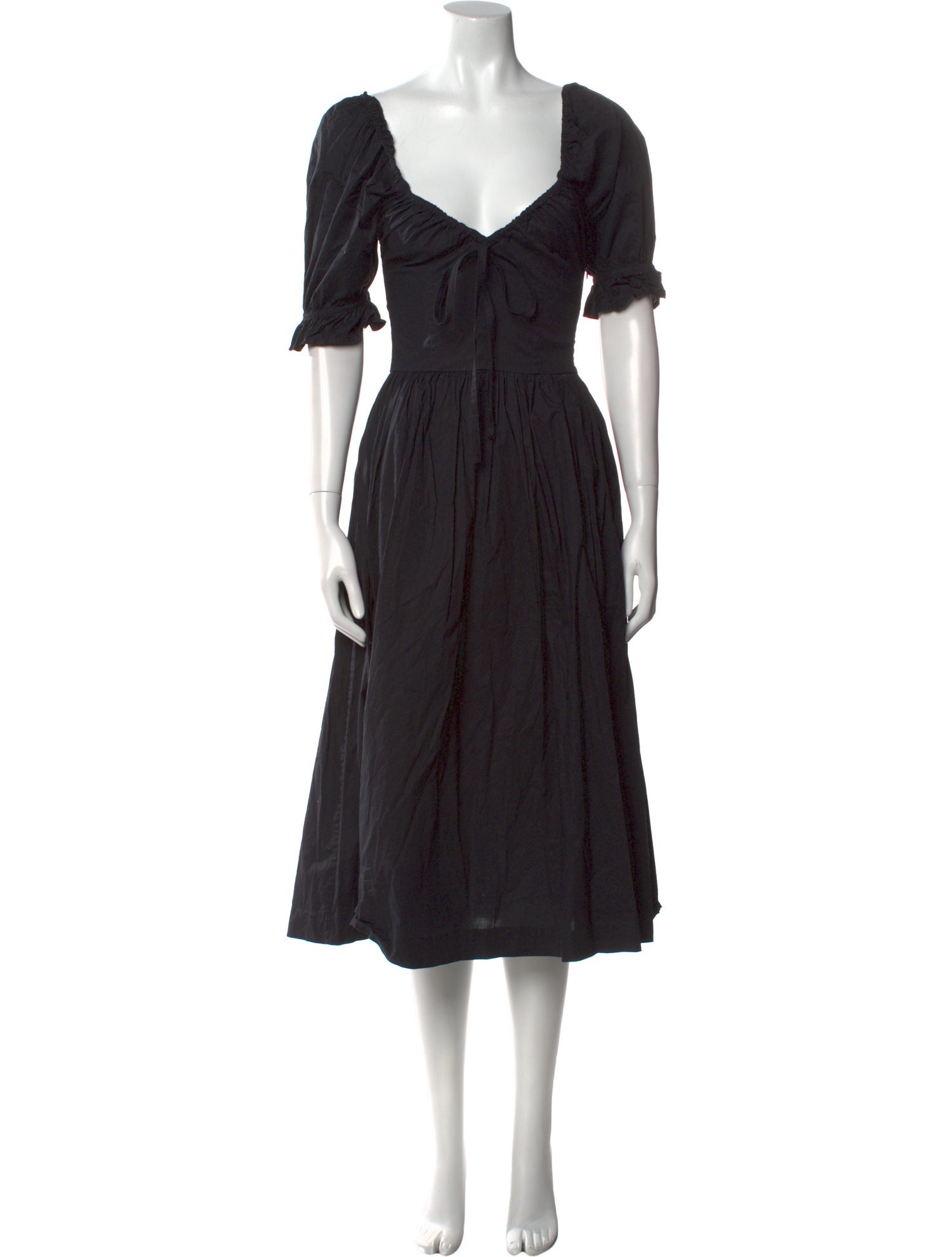 Hill House Home V-Neck Midi Length Dress