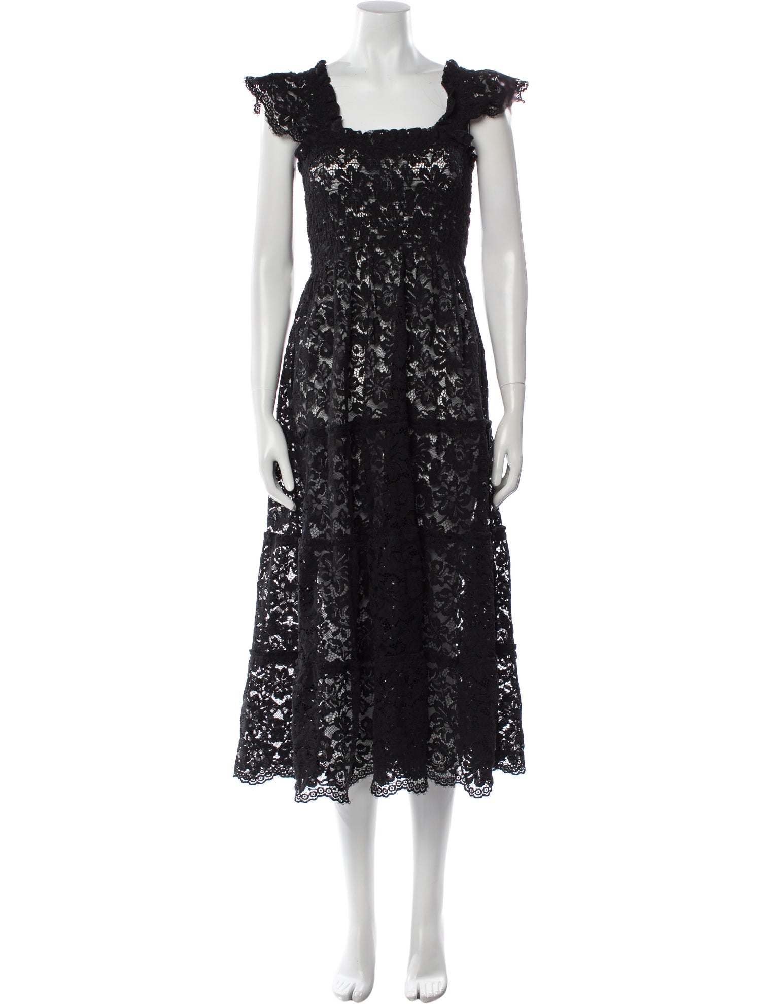 Hill House Home Lace Pattern Midi Length Dress