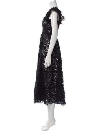 Hill House Home Lace Pattern Midi Length Dress