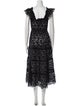 Hill House Home Lace Pattern Midi Length Dress