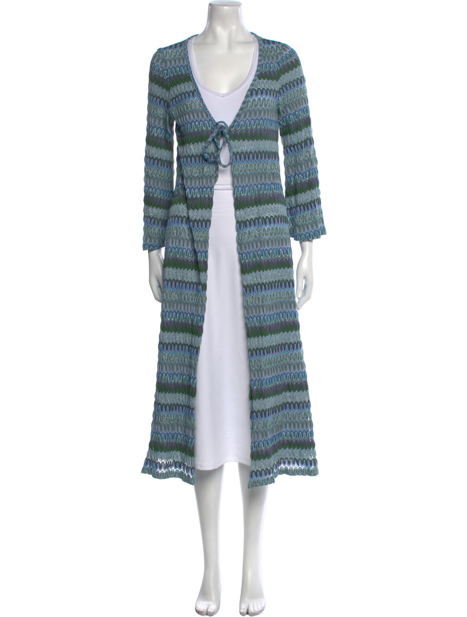 Hill House Home Striped Open Front Sweater