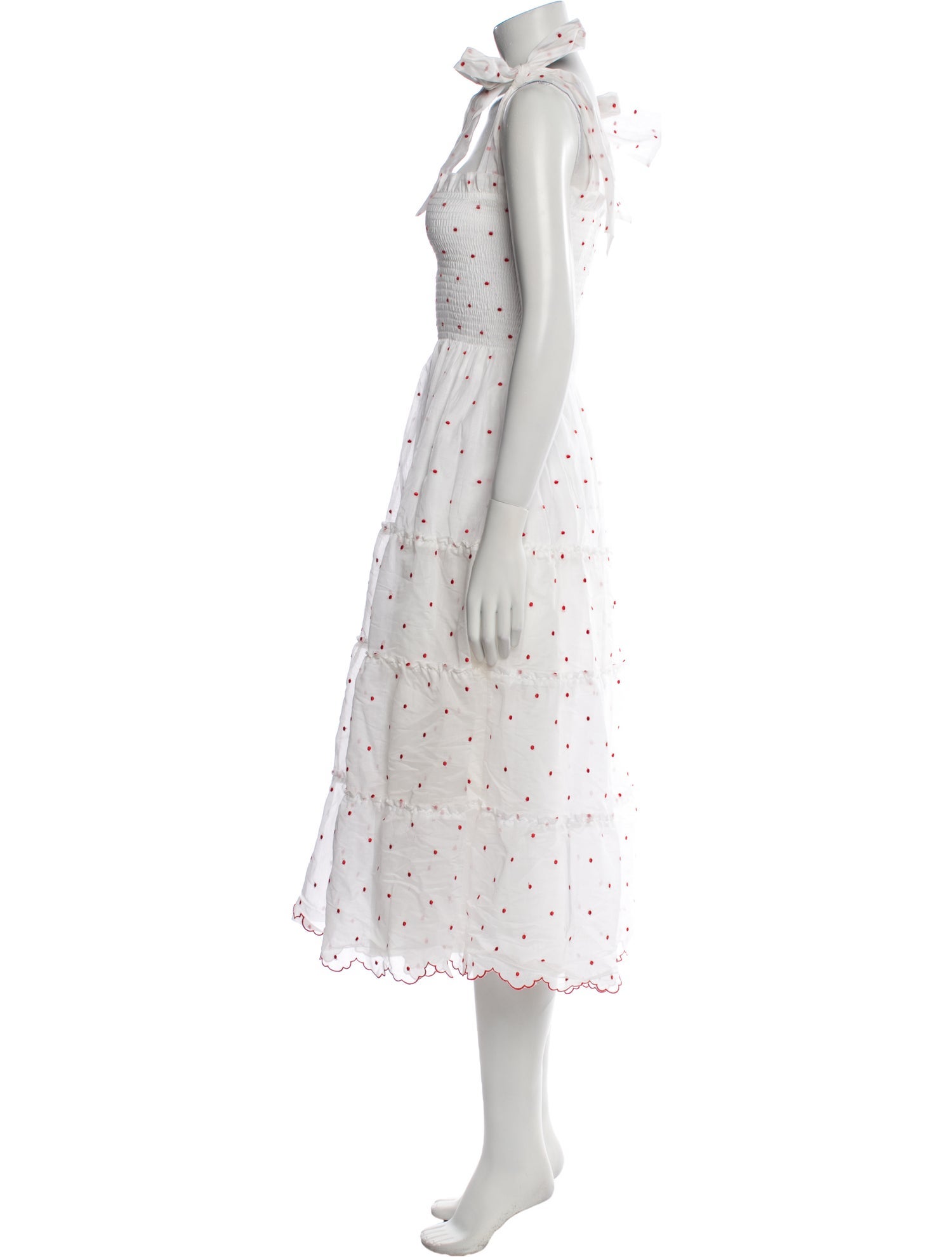Hill House Home Polka Dot Print Knee-Length Dress