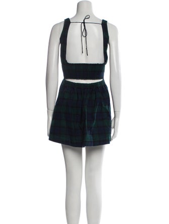 Hill House Home Plaid Print Mini Dress