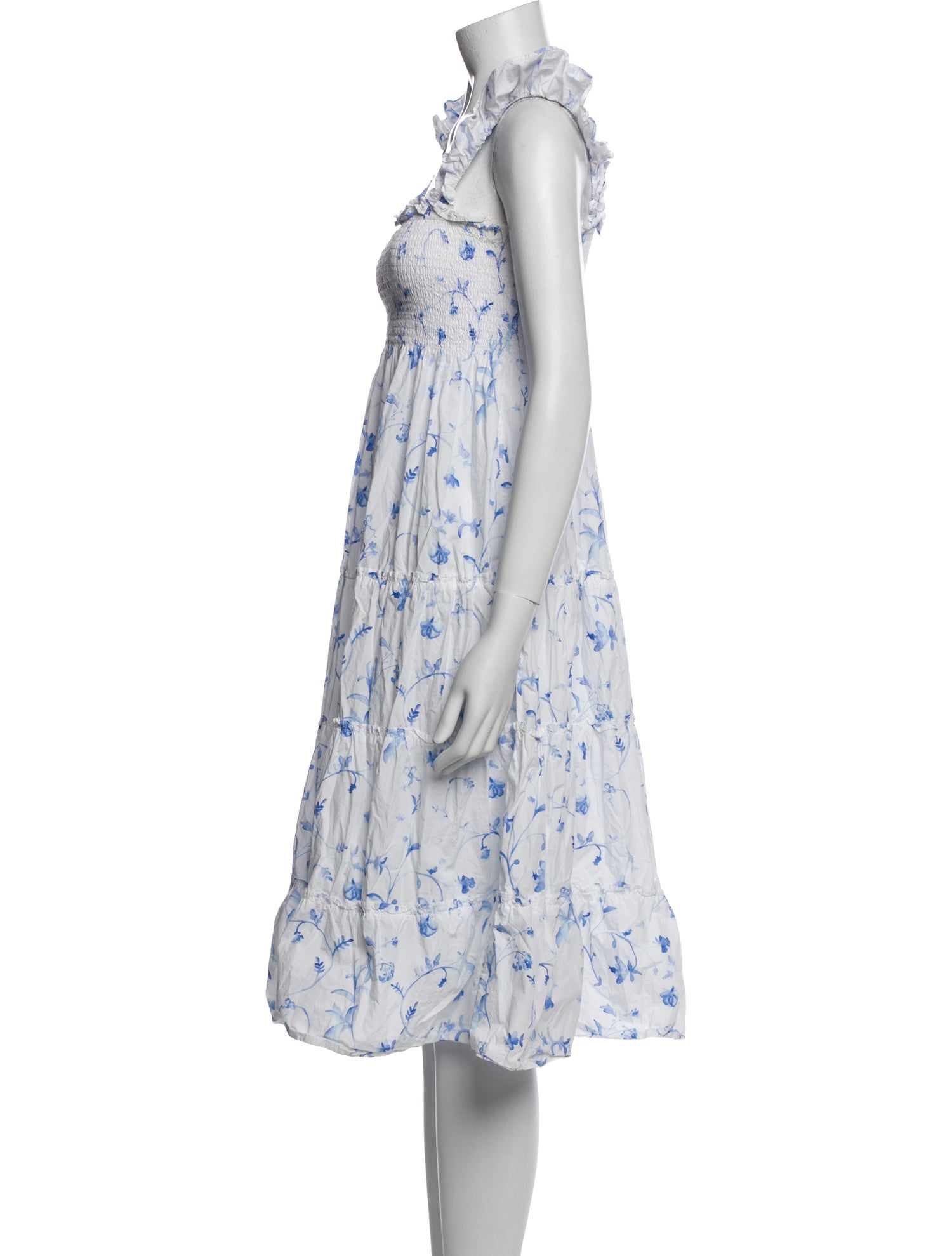 Hill House Home Floral Print Midi Length Dress
