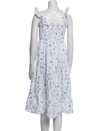 Hill House Home Floral Print Midi Length Dress