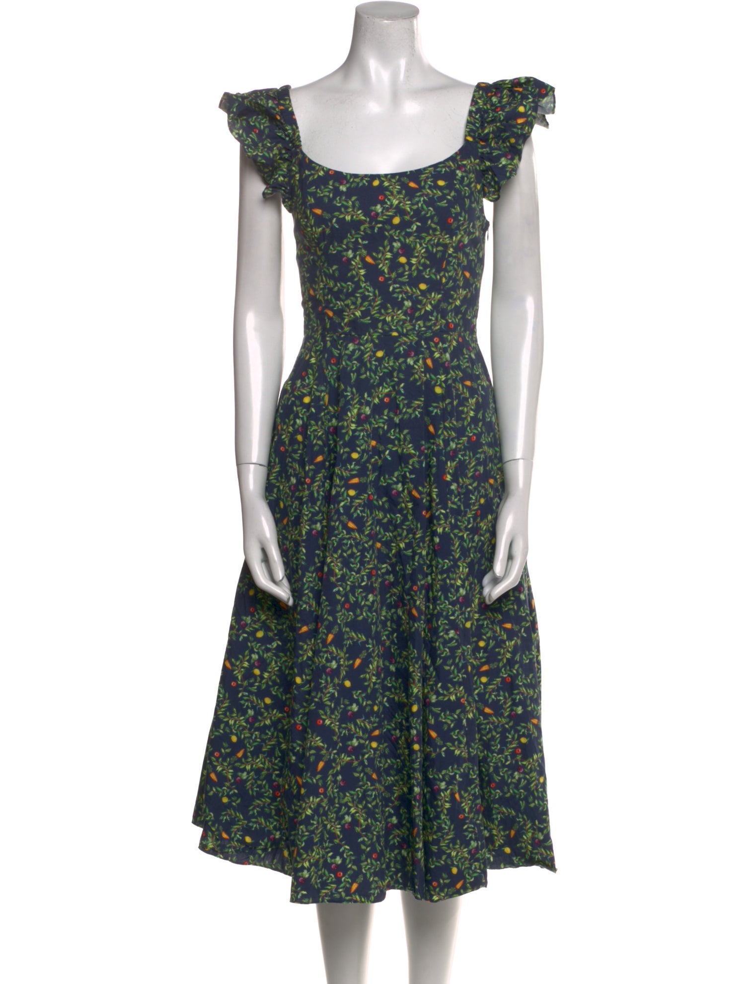 Hill House Home Floral Print Midi Length Dress