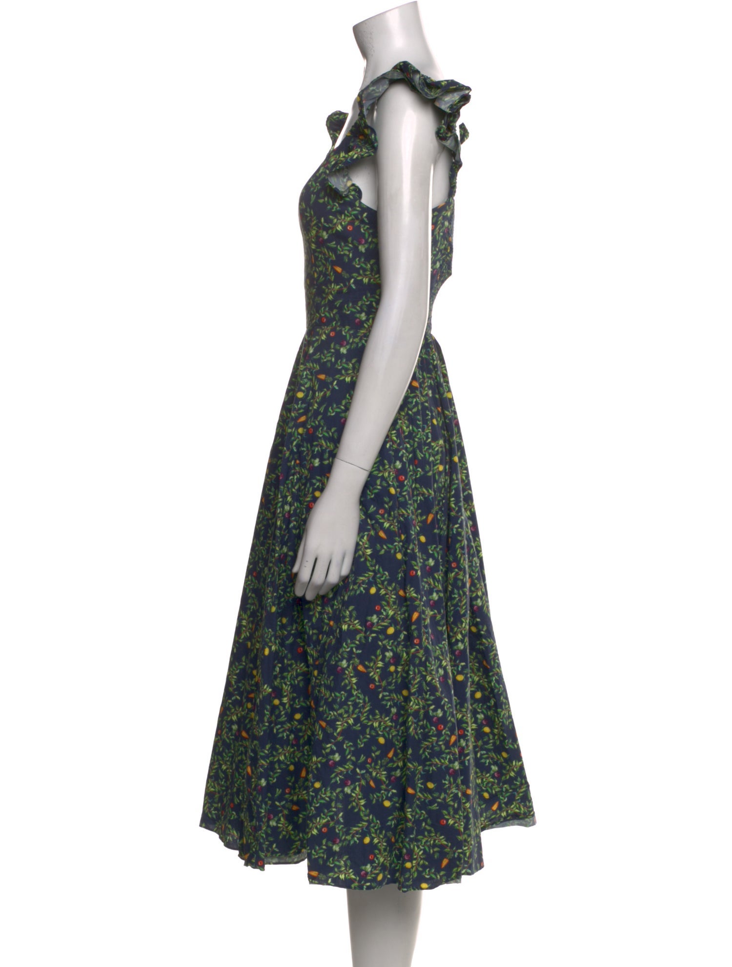 Hill House Home Floral Print Midi Length Dress