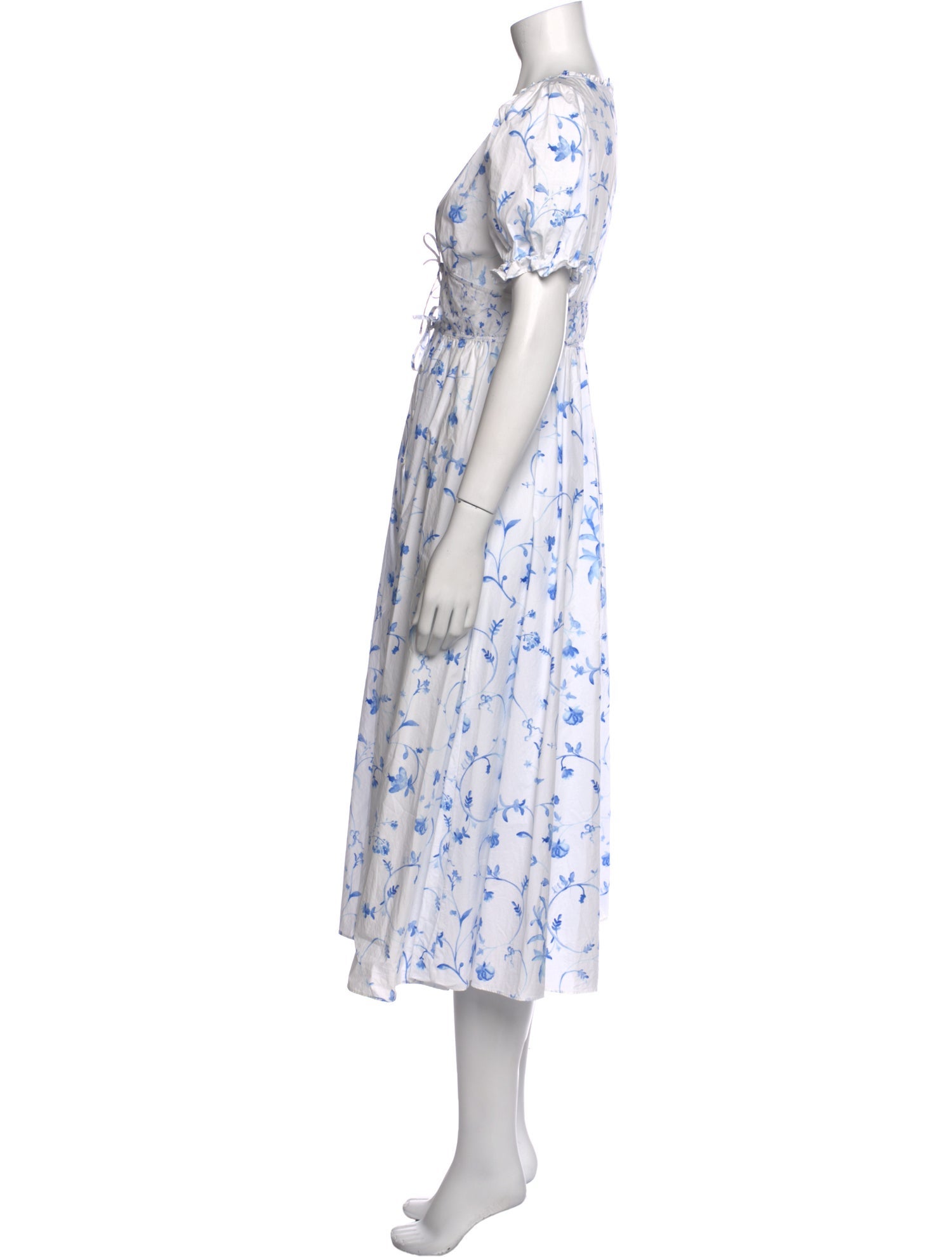 Hill House Home Floral Print Midi Length Dress