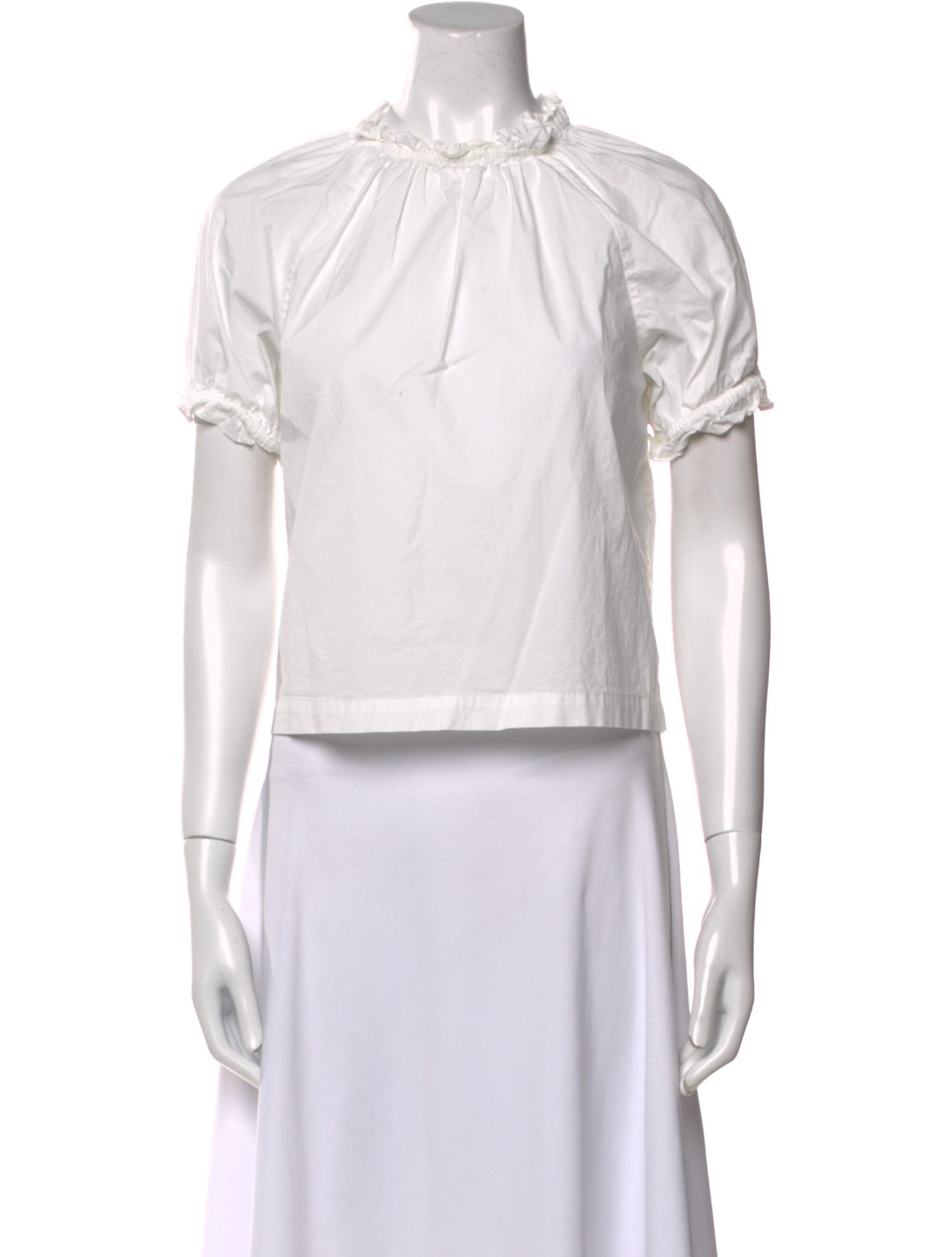 Hill House Home Mock Neck Short Sleeve Crop Top