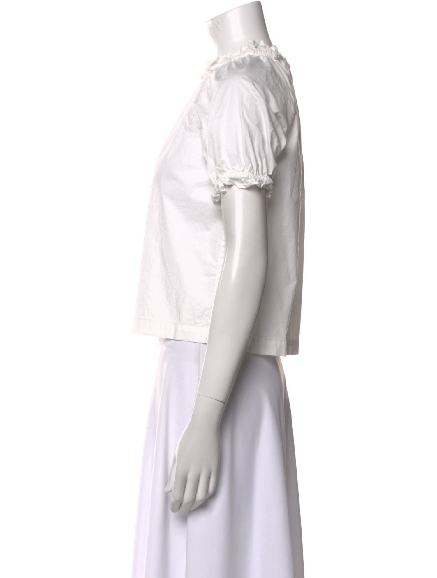 Hill House Home Mock Neck Short Sleeve Crop Top