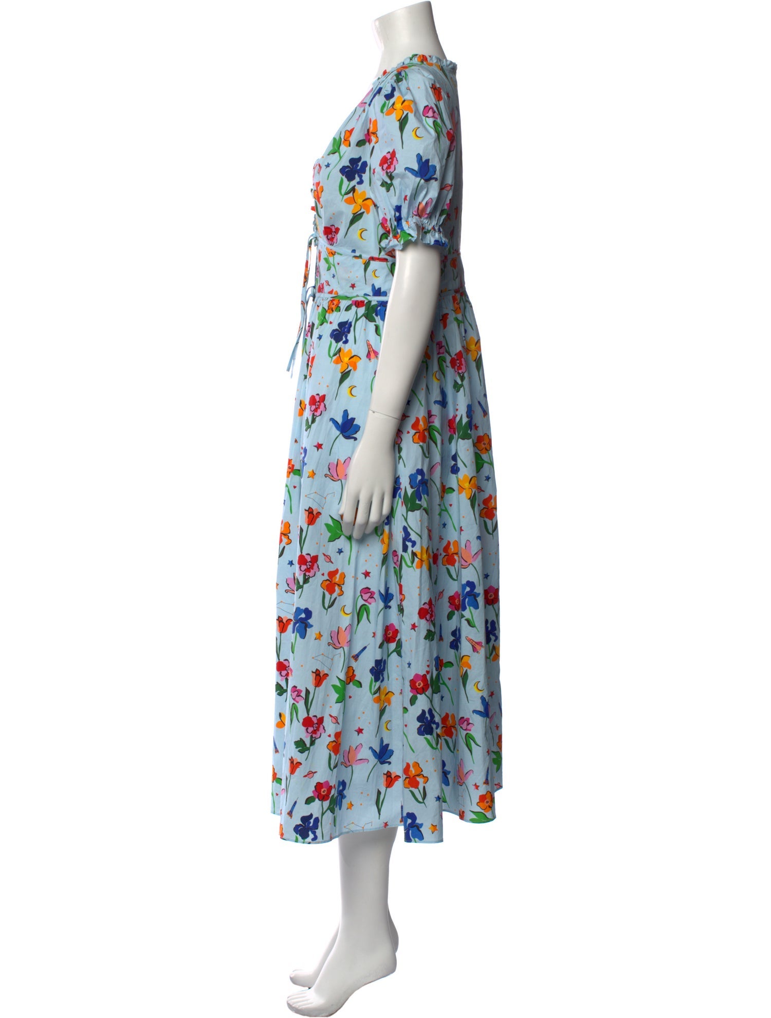 Hill House Home Floral Print Midi Length Dress