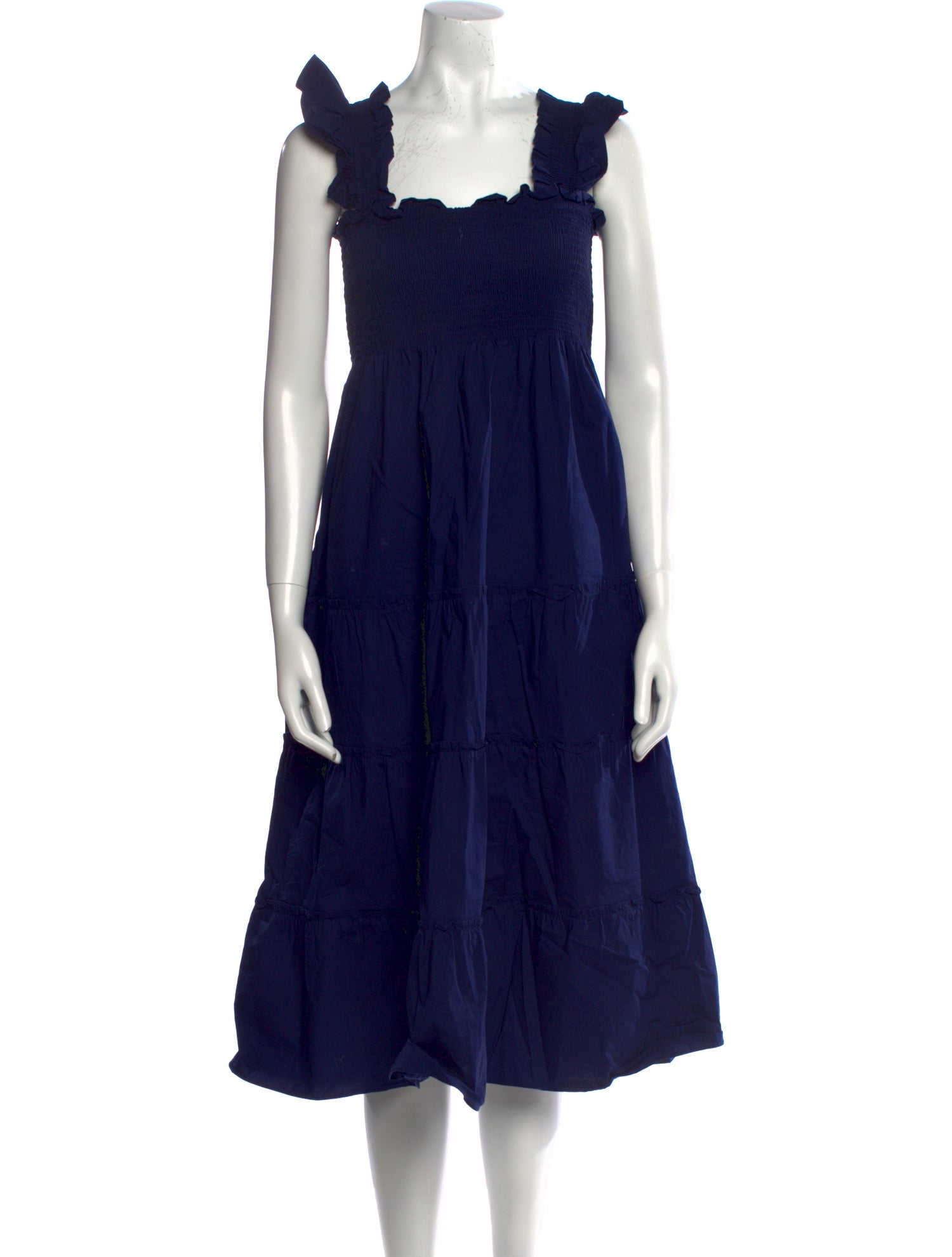 Hill House Home Square Neckline Midi Length Dress