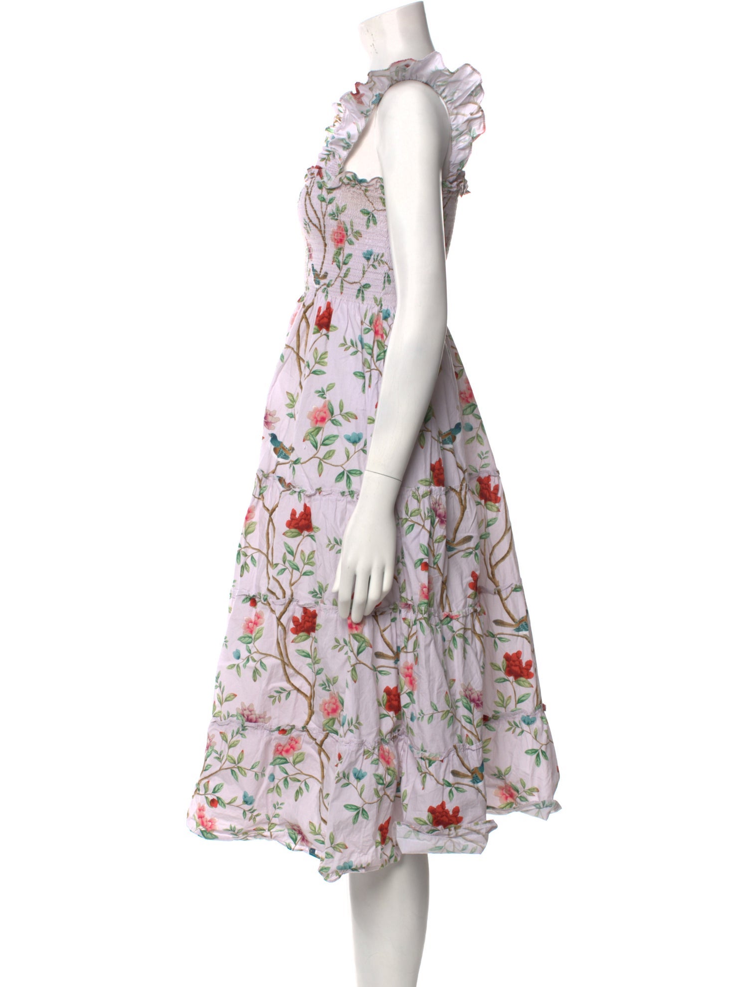 Hill House Home Floral Print Midi Length Dress