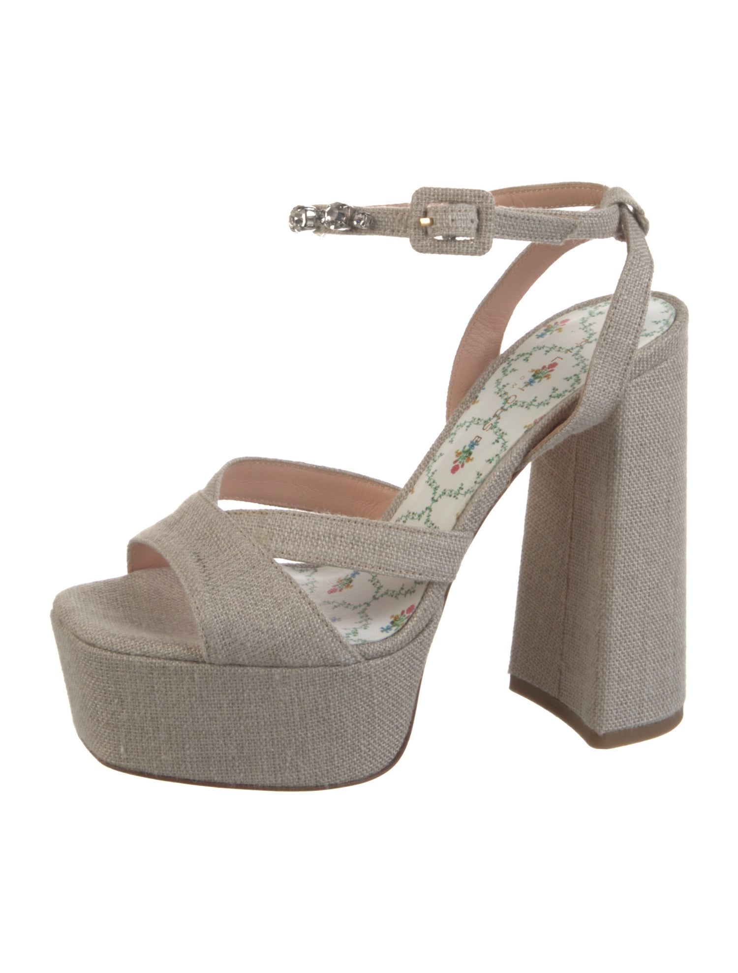 Hill House Home Crystal Embellishments Sandals