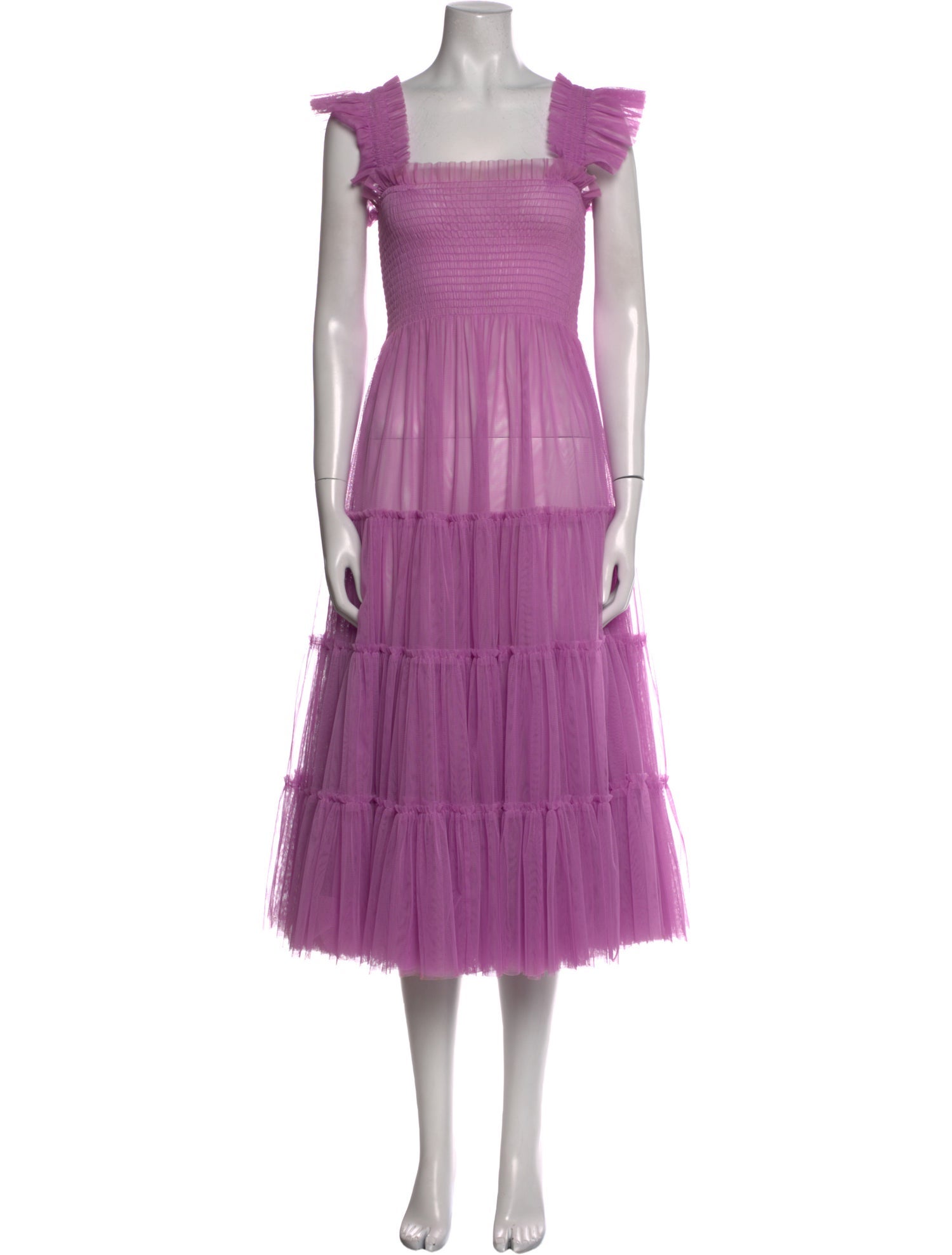 Hill House Home Square Neckline Midi Length Dress