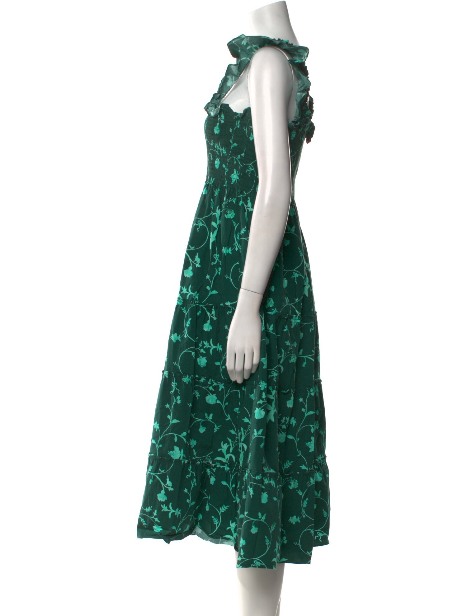 Hill House Home Floral Print Midi Length Dress