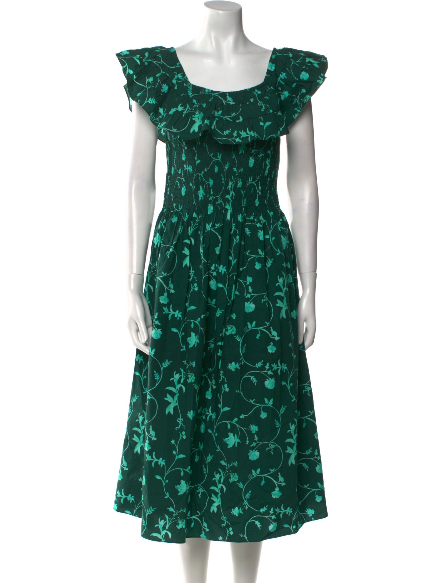 Hill House Home Printed Midi Length Dress