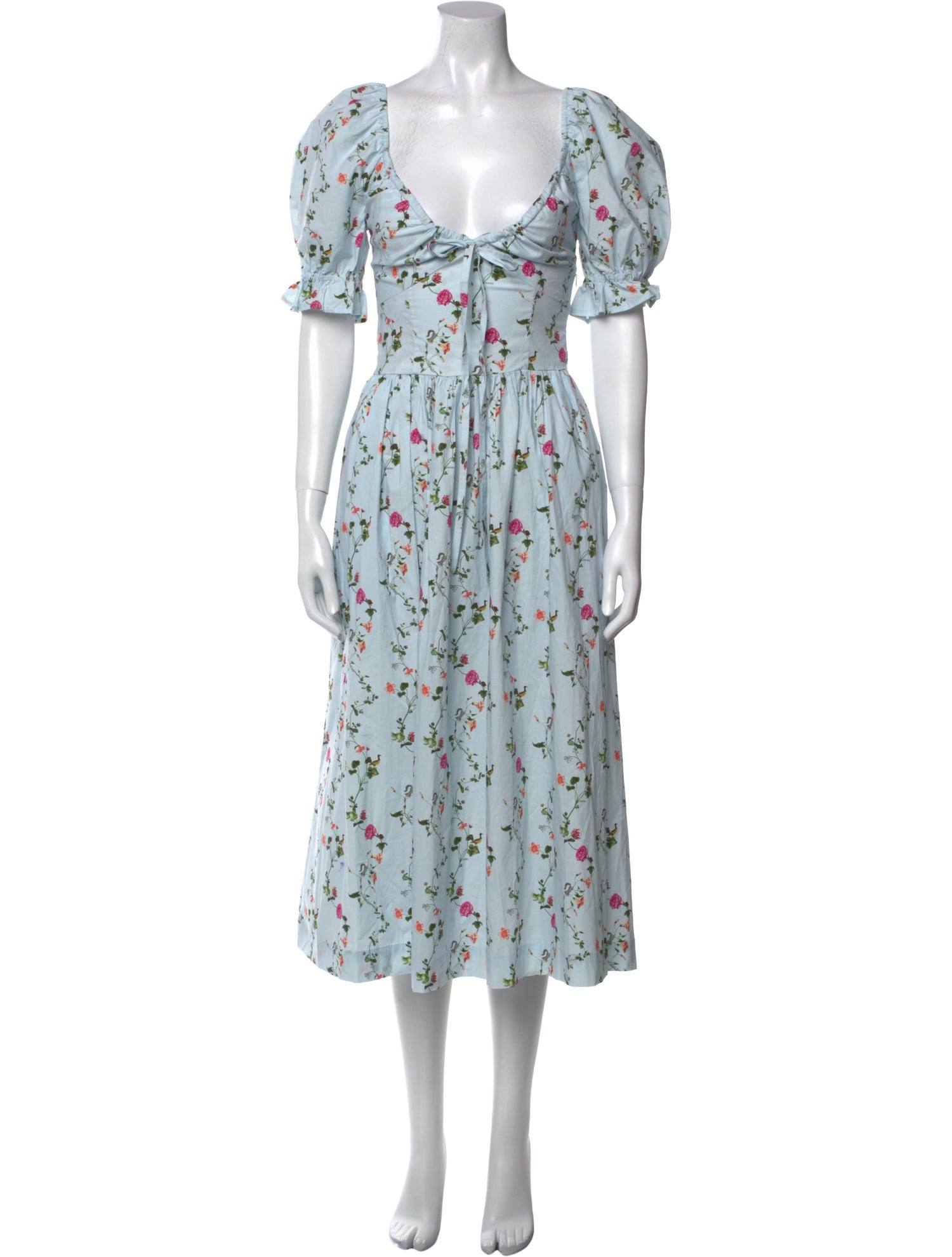 Hill House Home Floral Print Midi Length Dress w/ Tags