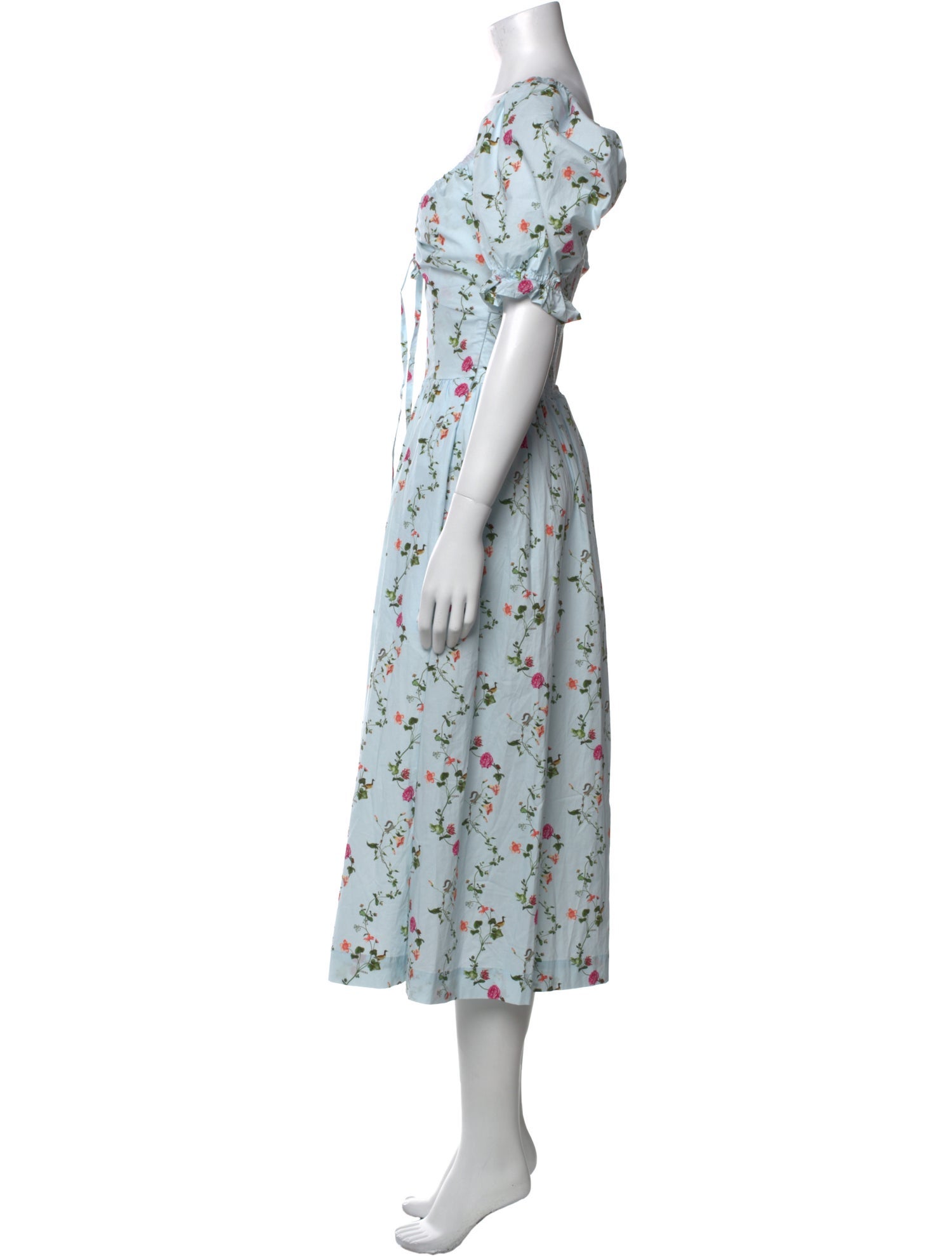 Hill House Home Floral Print Midi Length Dress w/ Tags