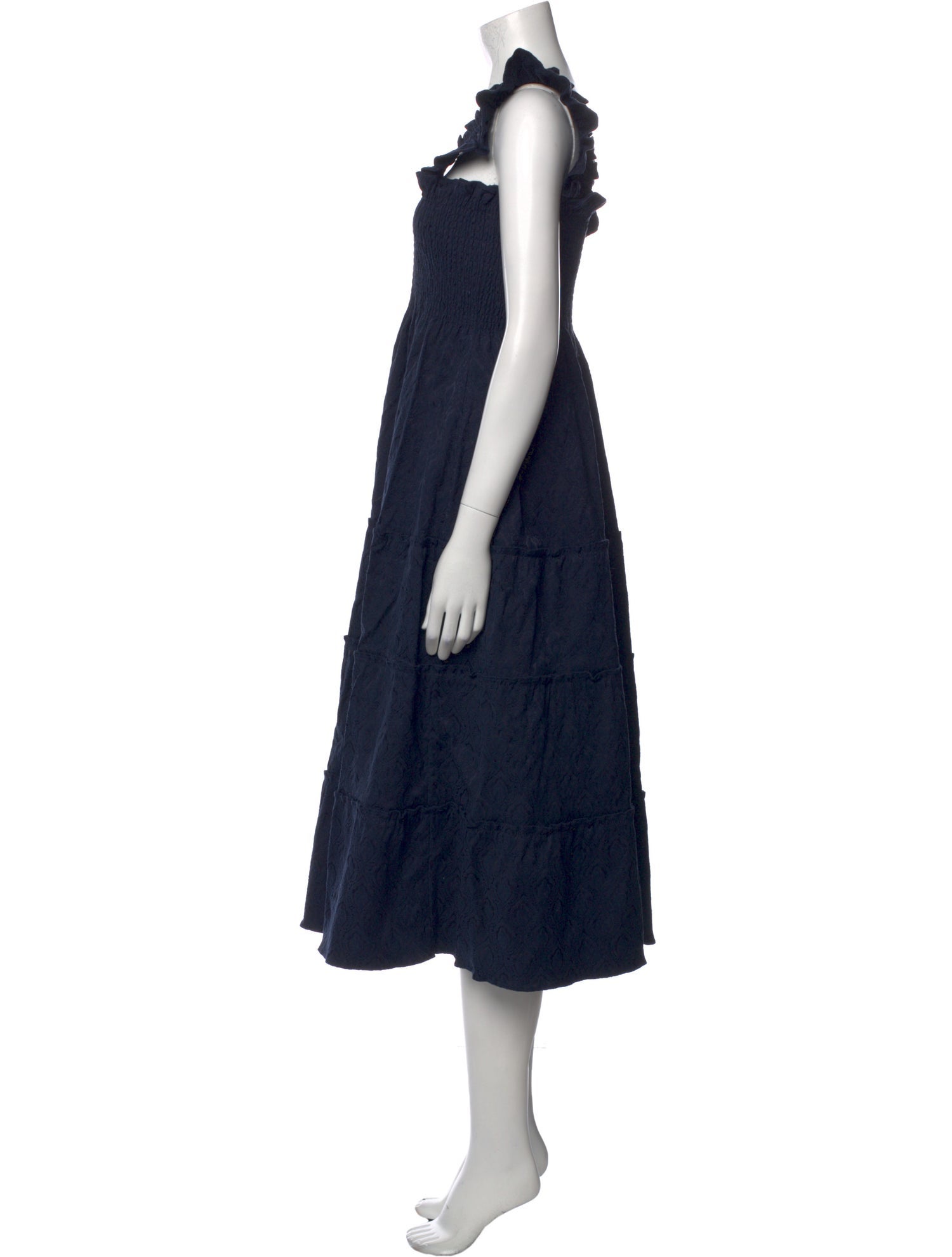 Hill House Home Square Neckline Midi Length Dress