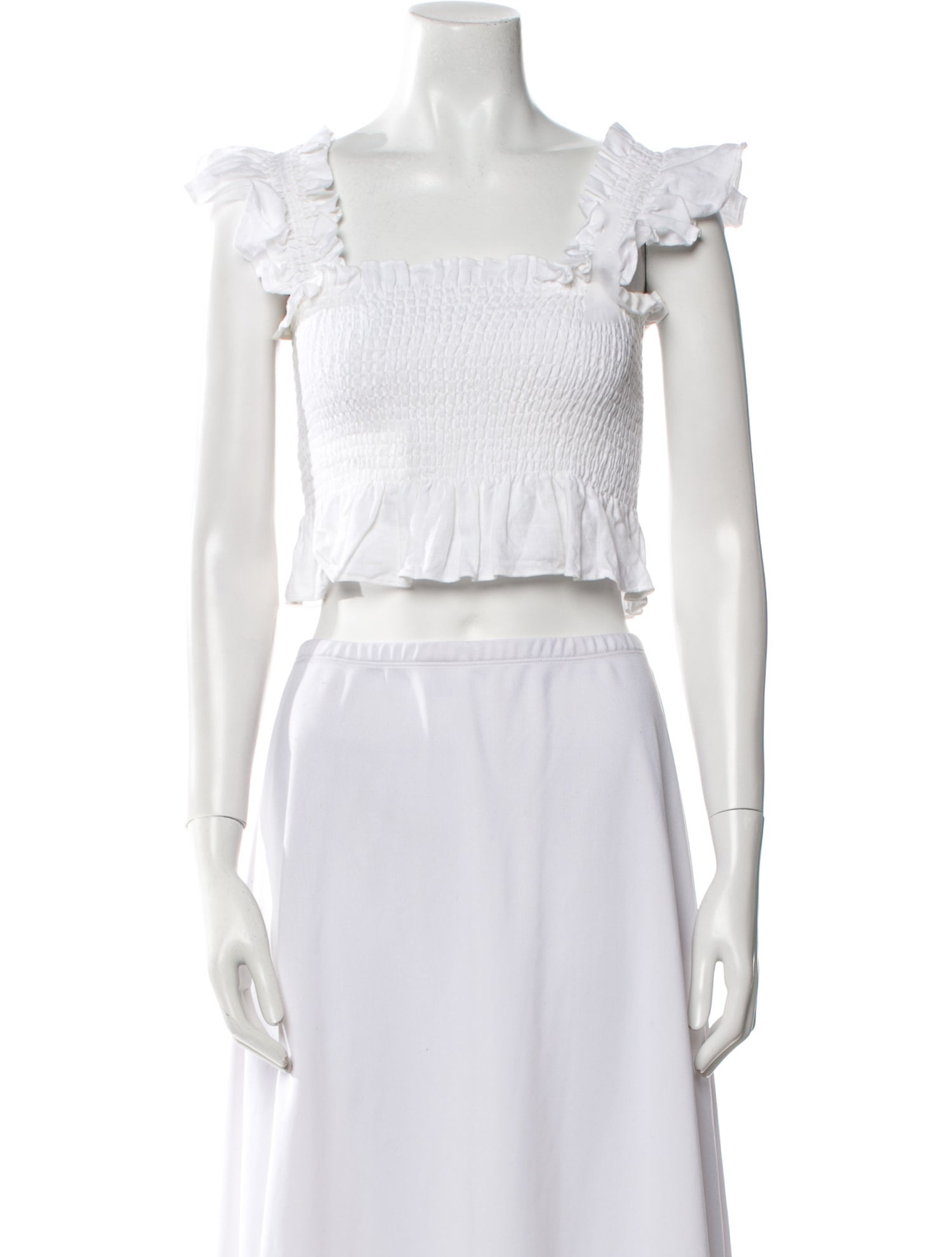 Hill House Home Linen Square Neckline Crop Top