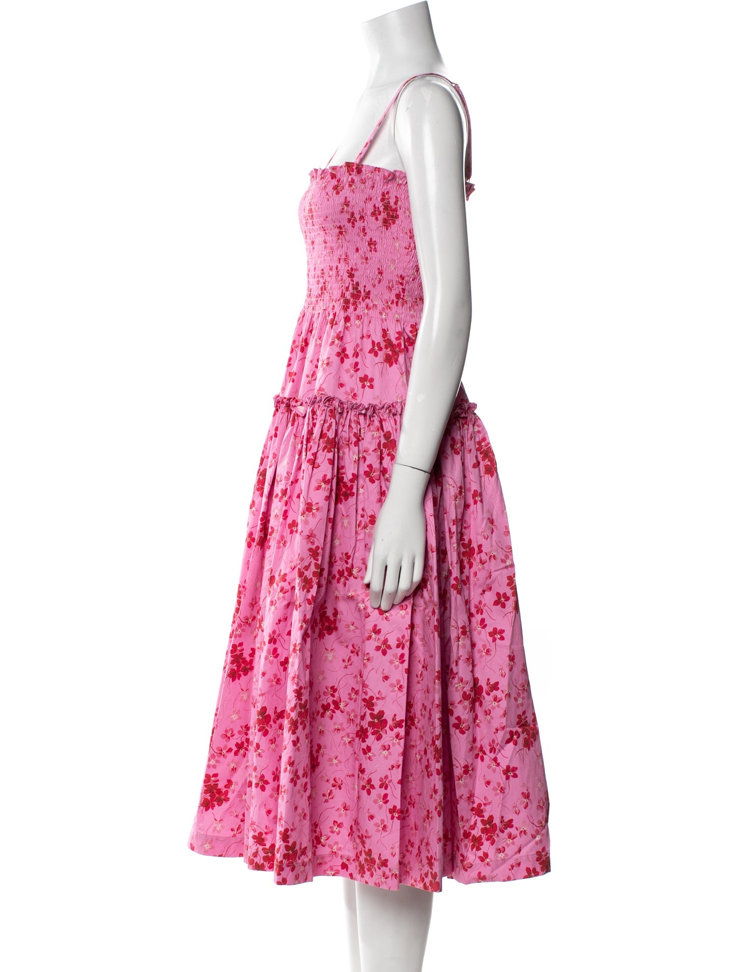 Hill House Home Floral Print Midi Length Dress