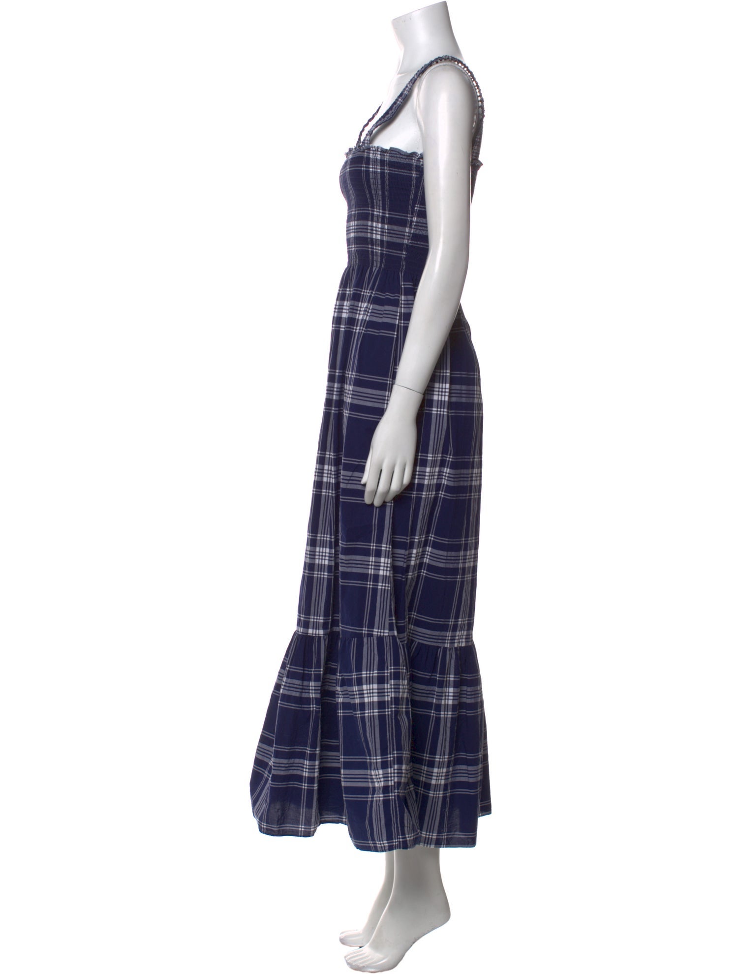 Hill House Home Plaid Print Long Dress