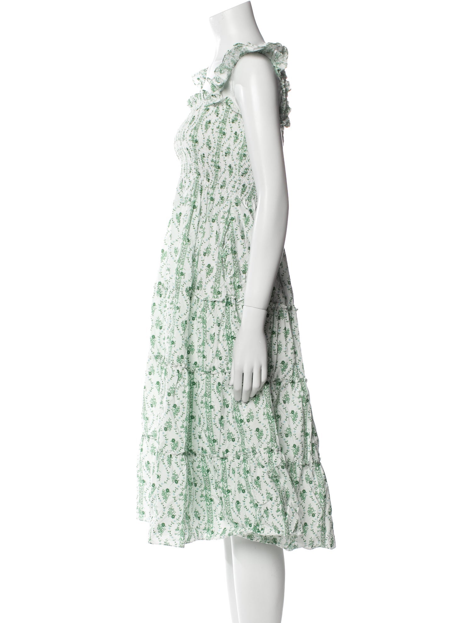 Hill House Home Floral Print Midi Length Dress