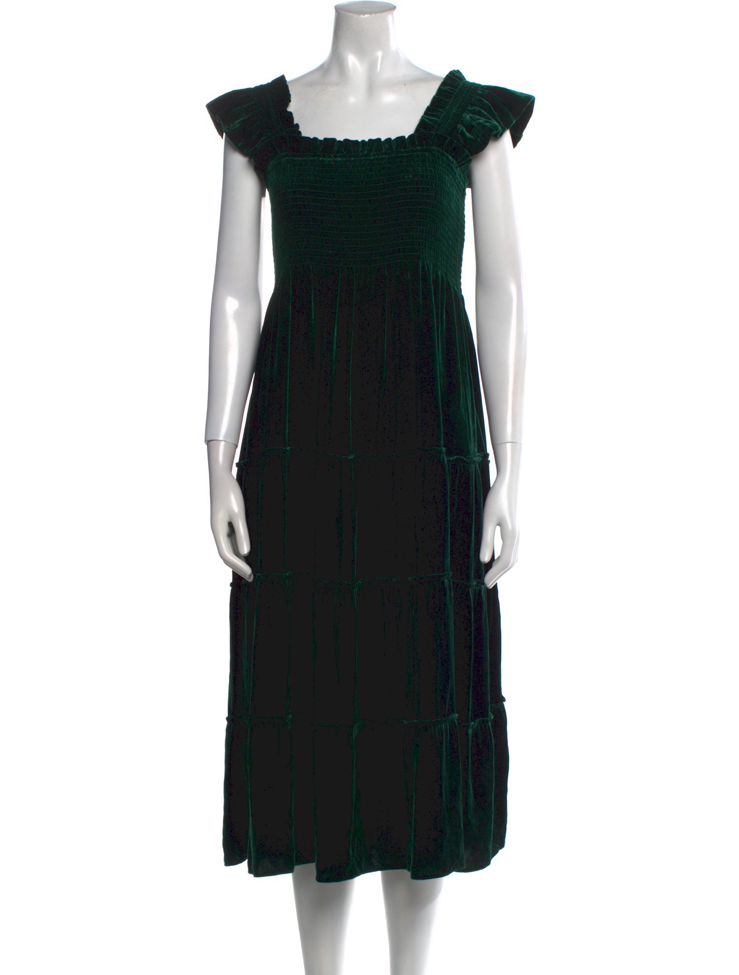 Hill House Home Square Neckline Midi Length Dress