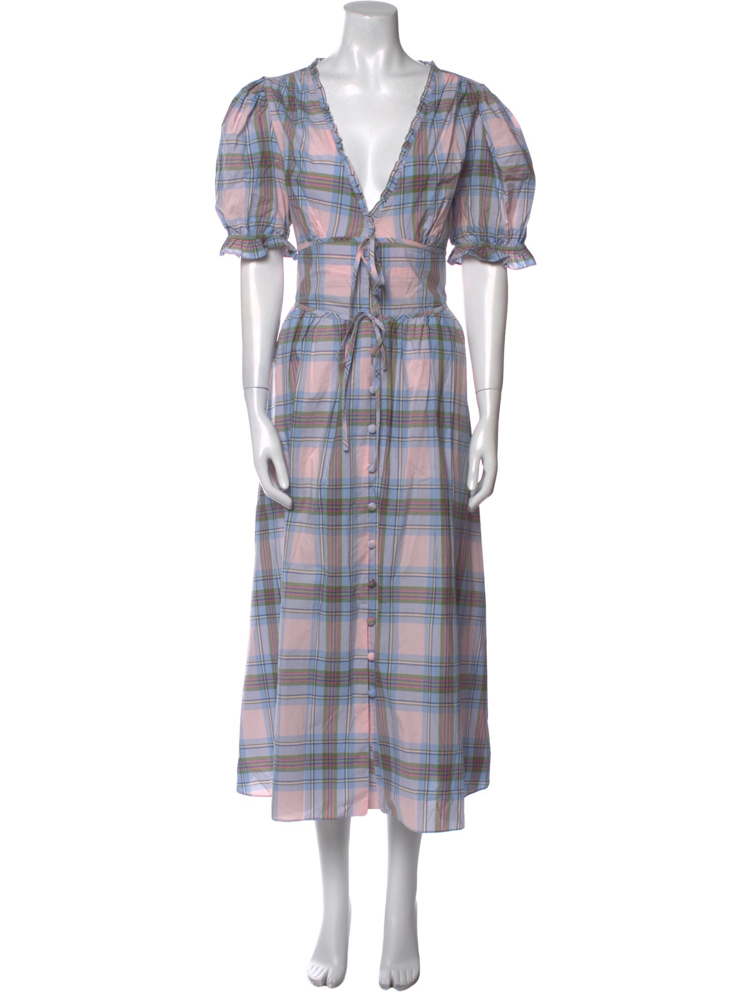 Hill House Home Plaid Print Long Dress