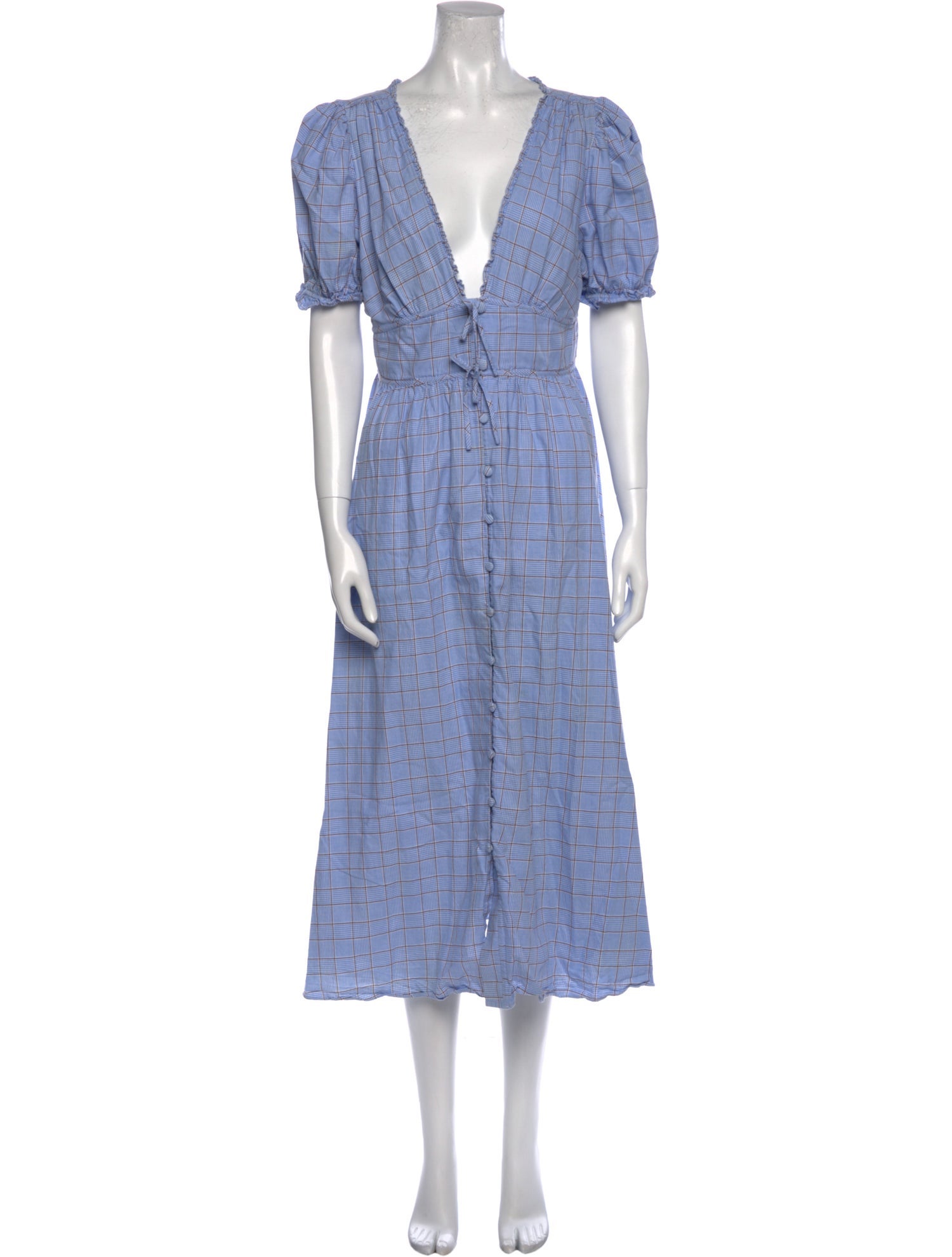 Hill House Home Plaid Print Long Dress