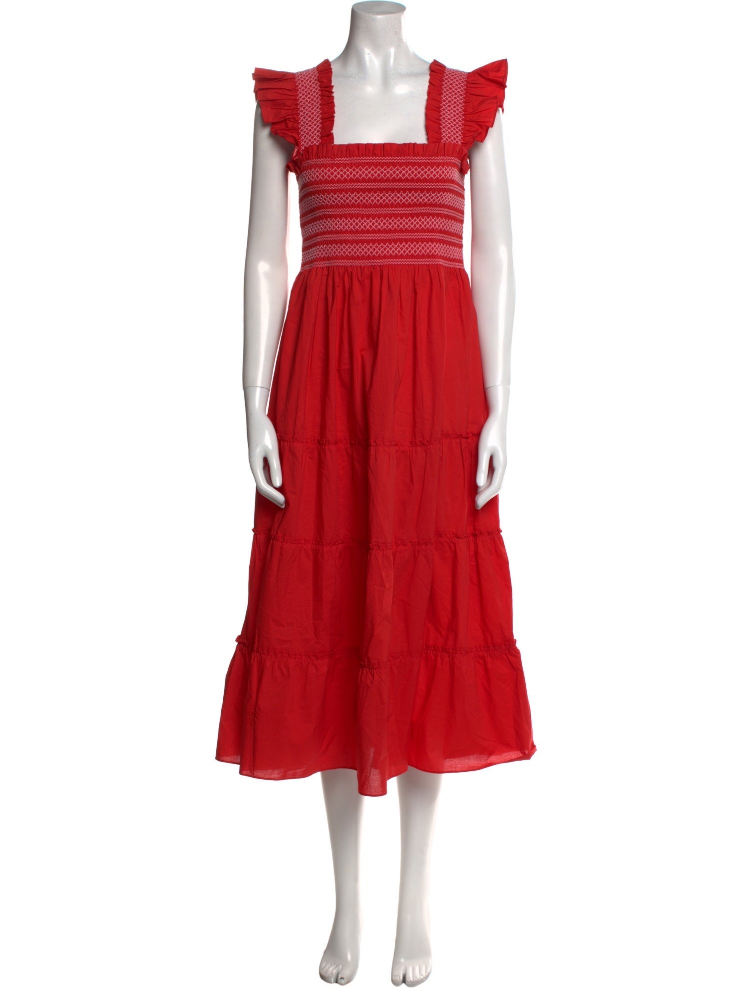 Hill House Home Square Neckline Midi Length Dress