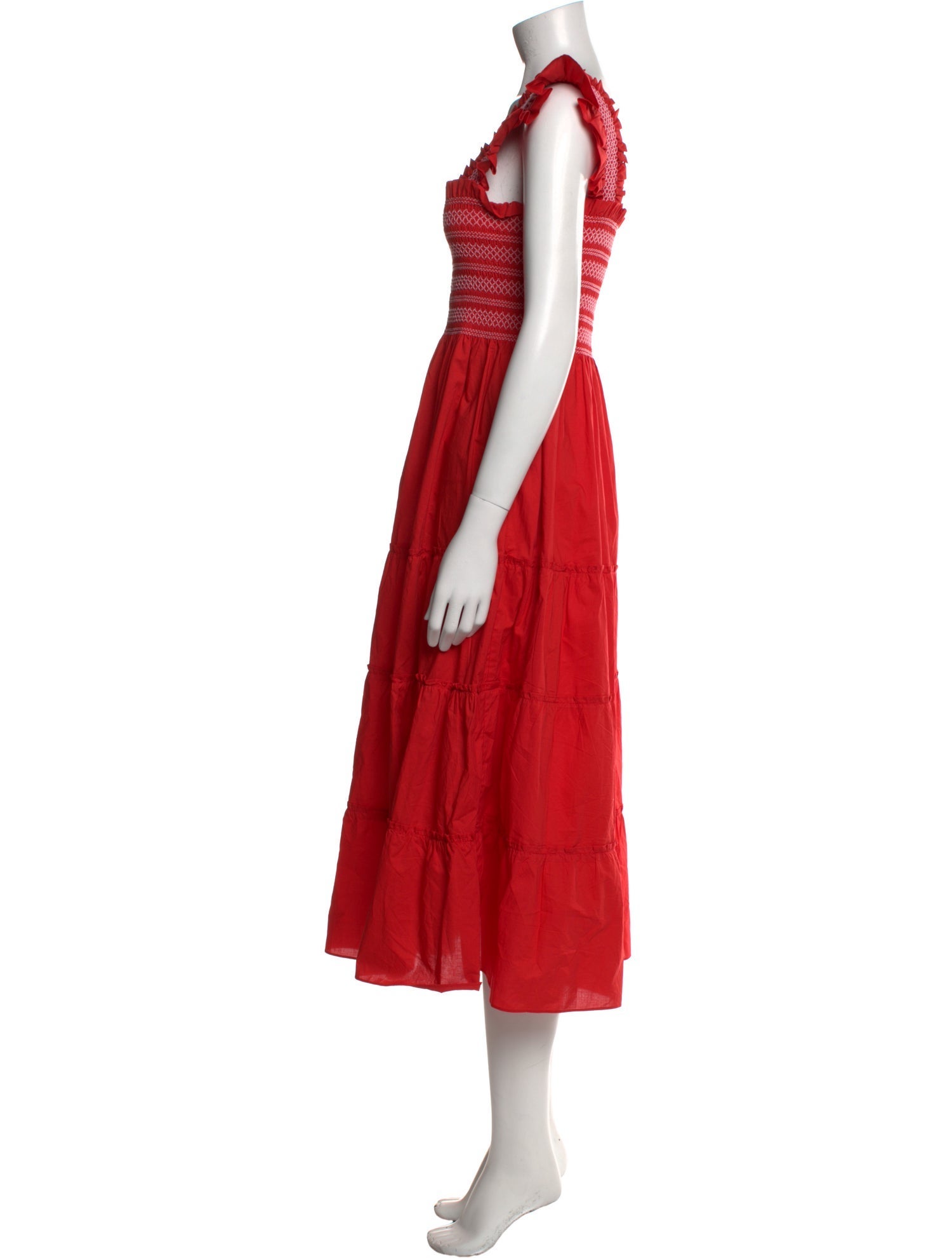 Hill House Home Square Neckline Midi Length Dress