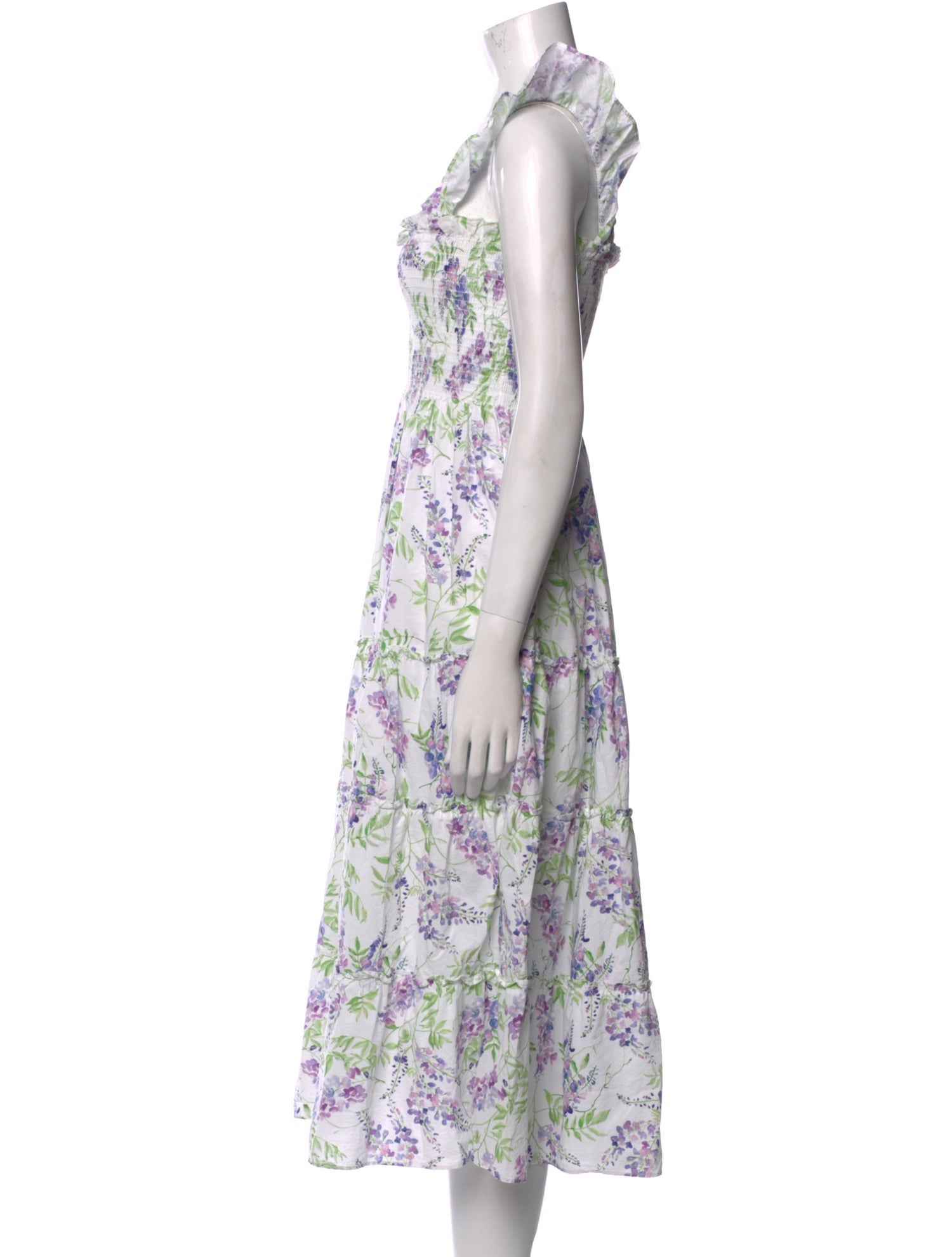 Hill House Home Floral Print Midi Length Dress