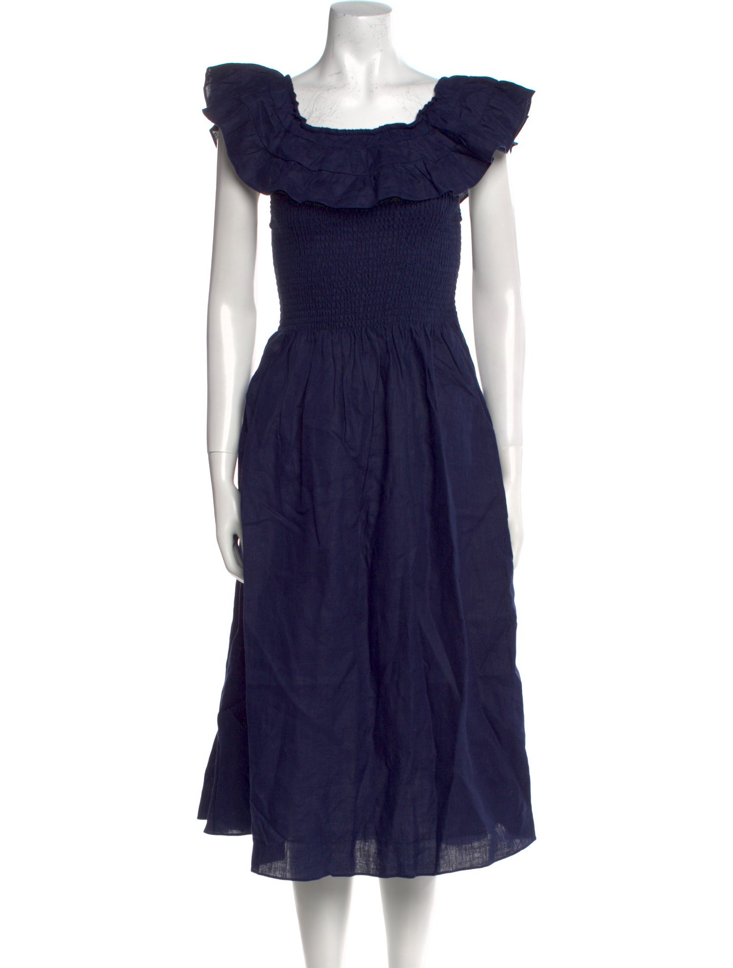 Hill House Home Linen Midi Length Dress