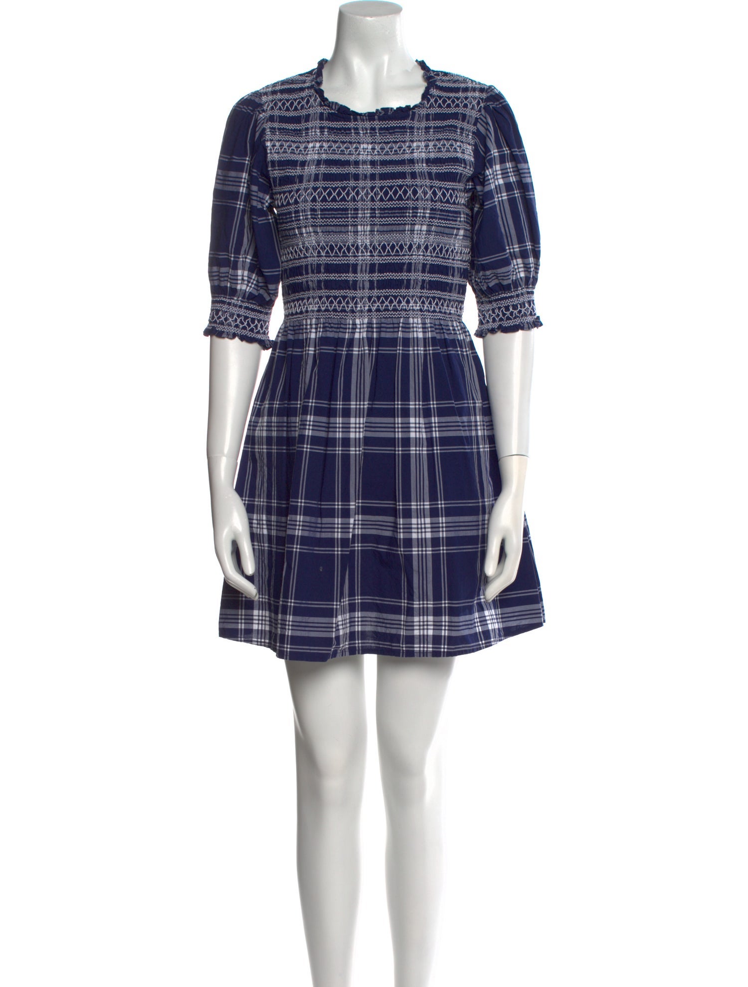 Hill House Home Plaid Print Mini Dress