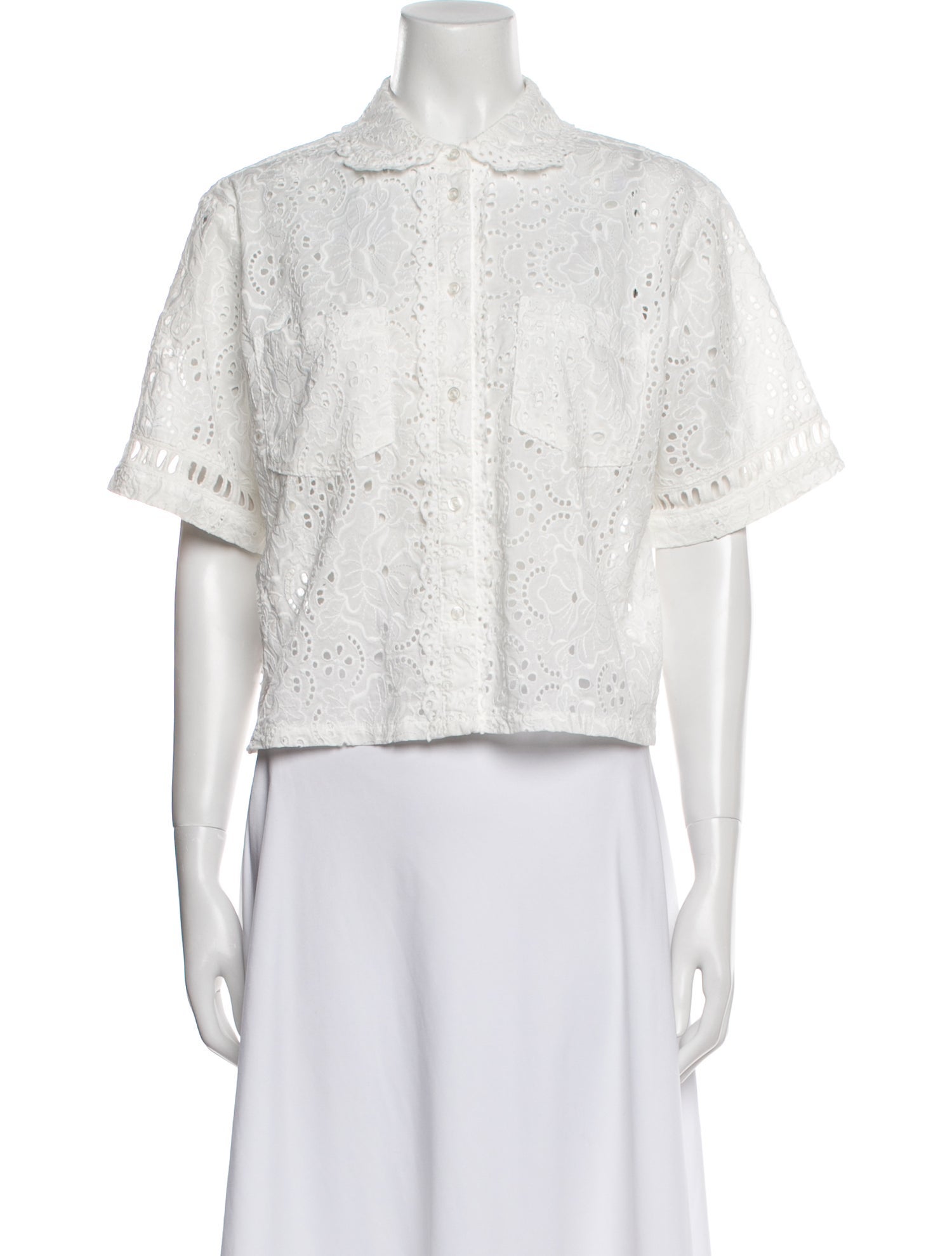 Hill House Home Mock Neck Short Sleeve Crop Top