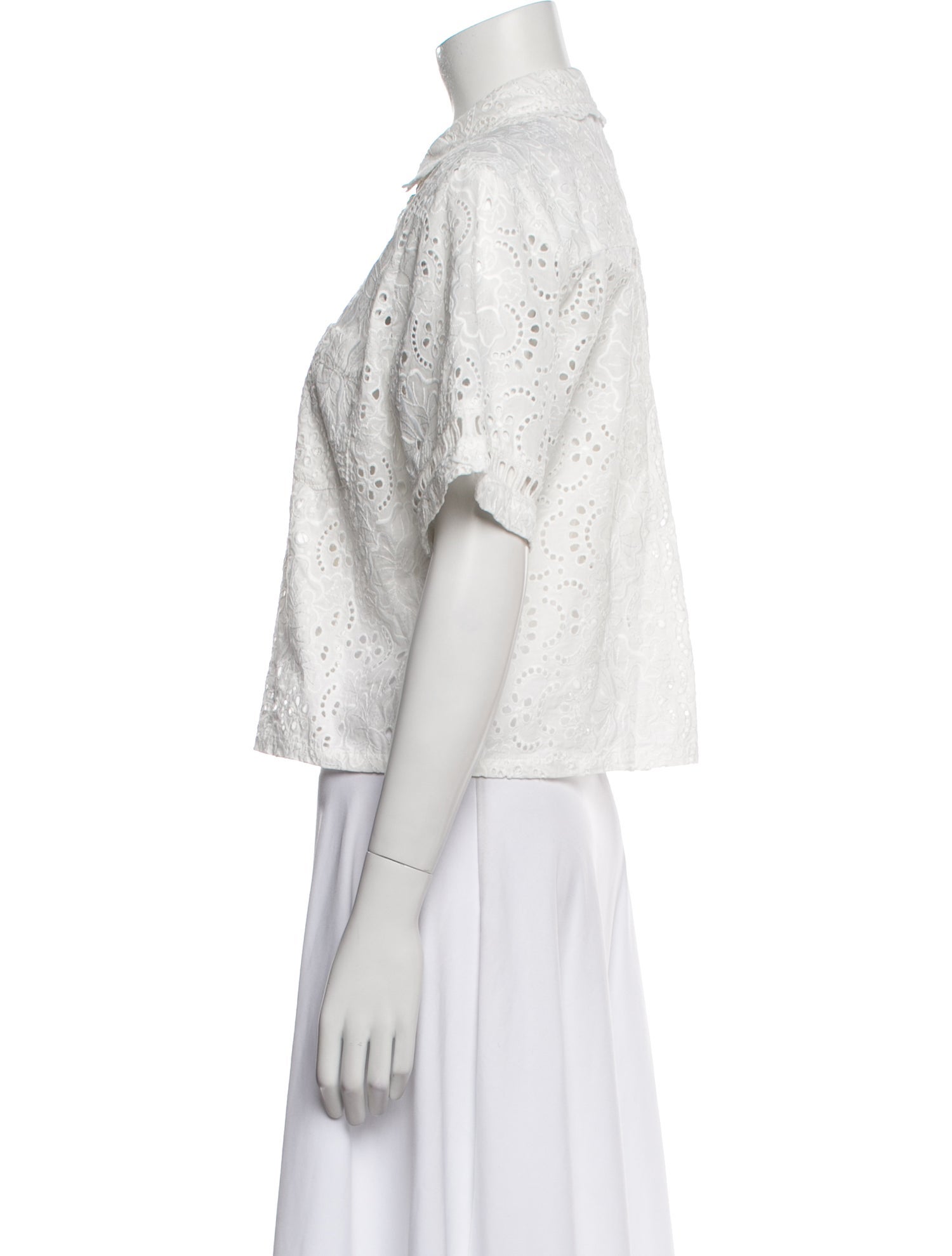 Hill House Home Mock Neck Short Sleeve Crop Top